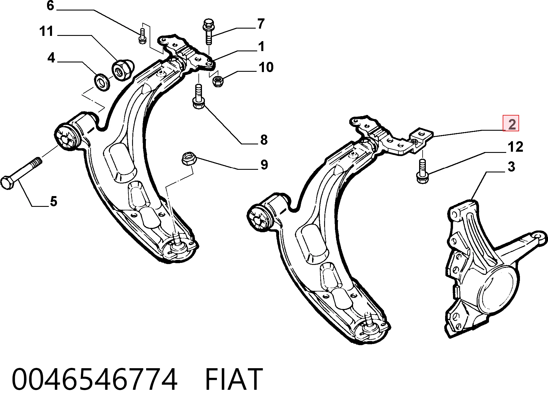0046546774 Fiat/Alfa/Lancia