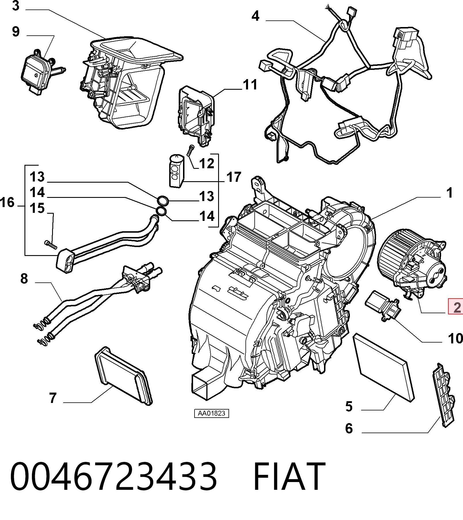 0046723433 Fiat/Alfa/Lancia