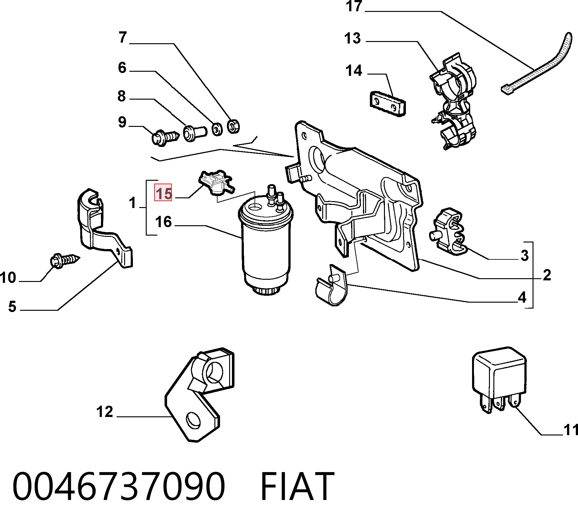 0046737090 Fiat/Alfa/Lancia