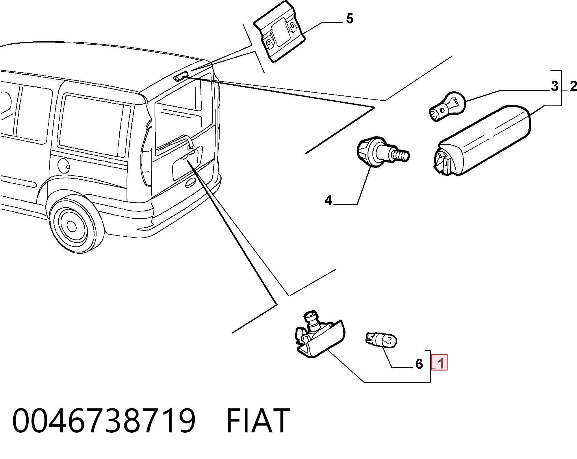 0046738719 Fiat/Alfa/Lancia
