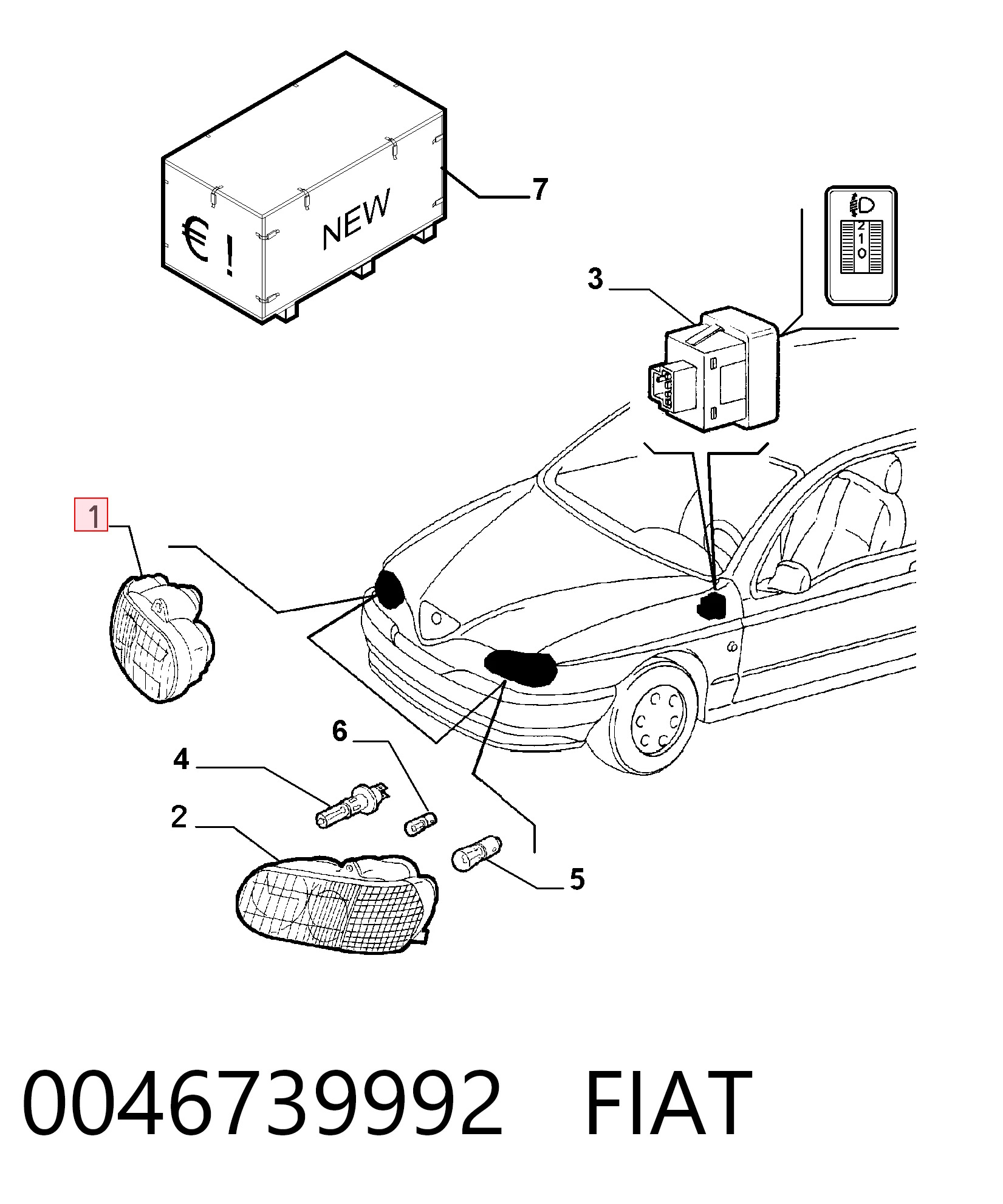 Comprar Faro derecho Alfa Romeo 146  930