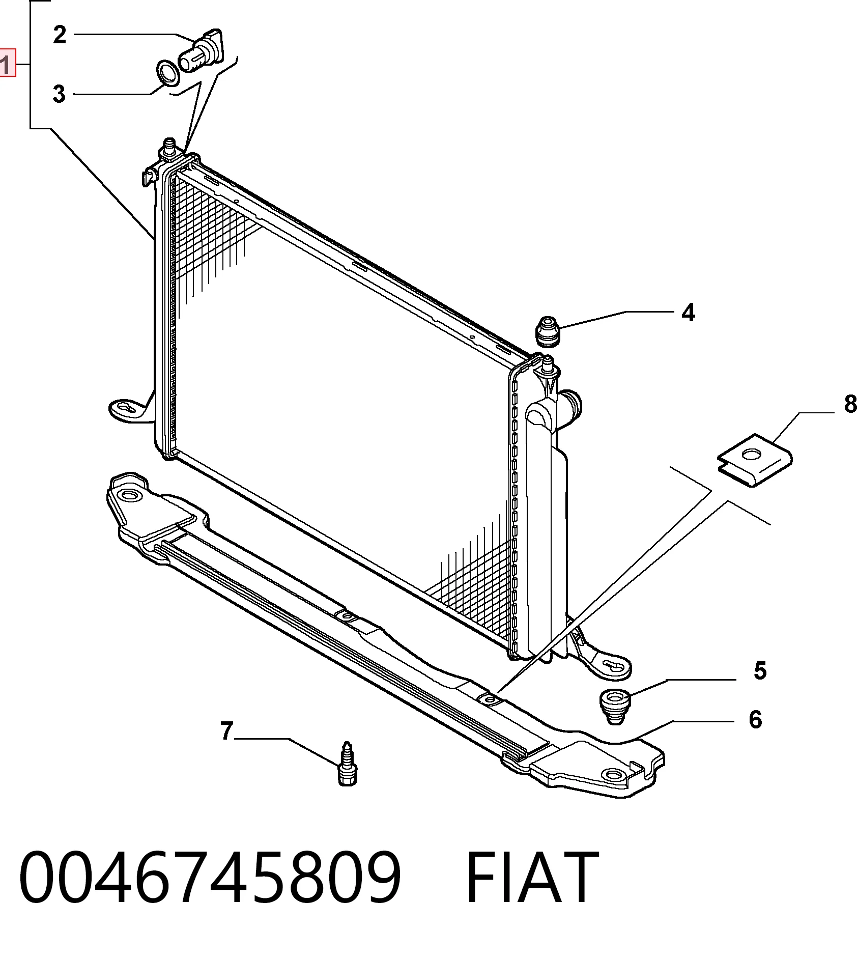 0046745809 Fiat/Alfa/Lancia