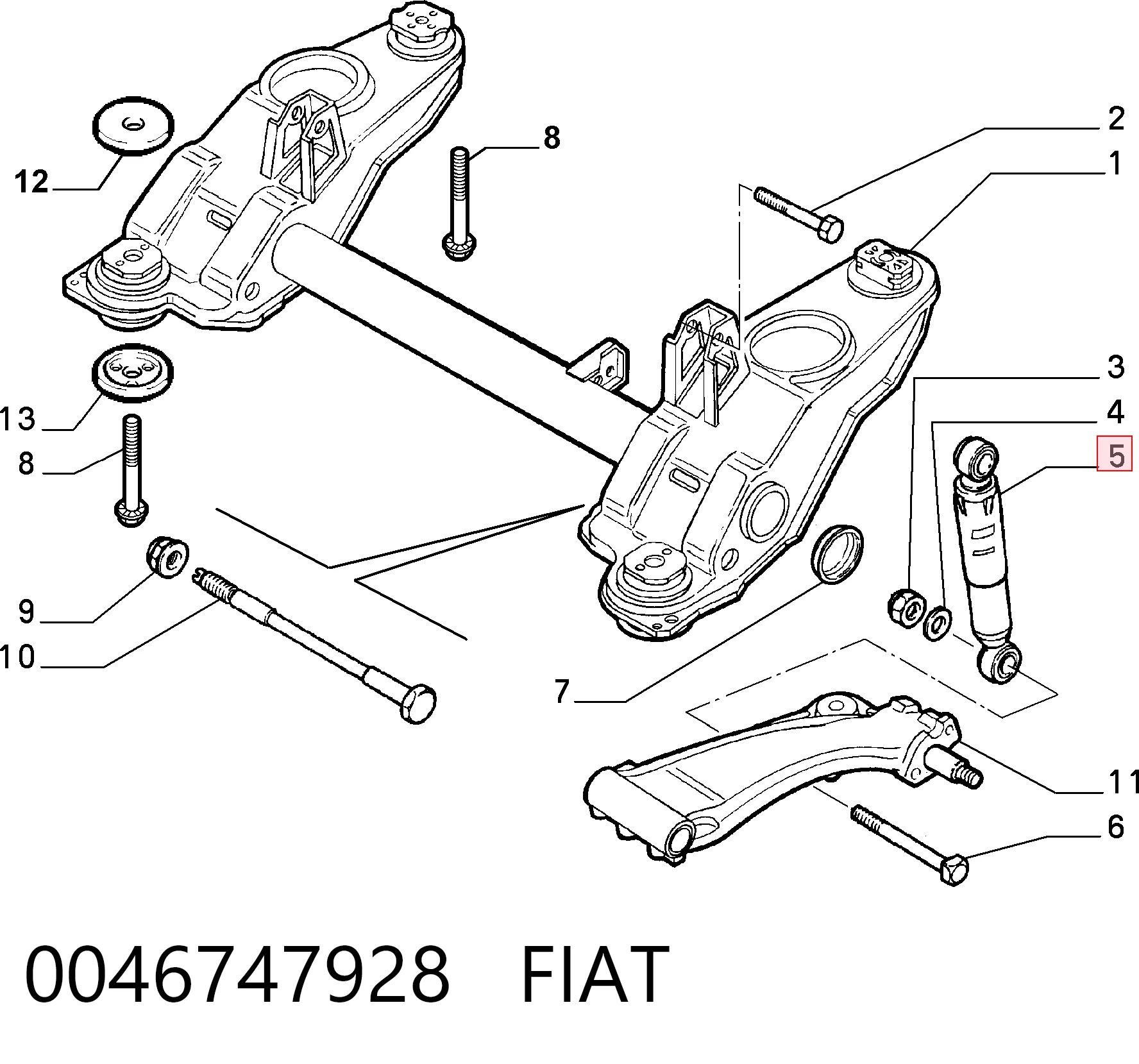 Amortiguadores posteriores Alfa Romeo 146  (1994-2001)