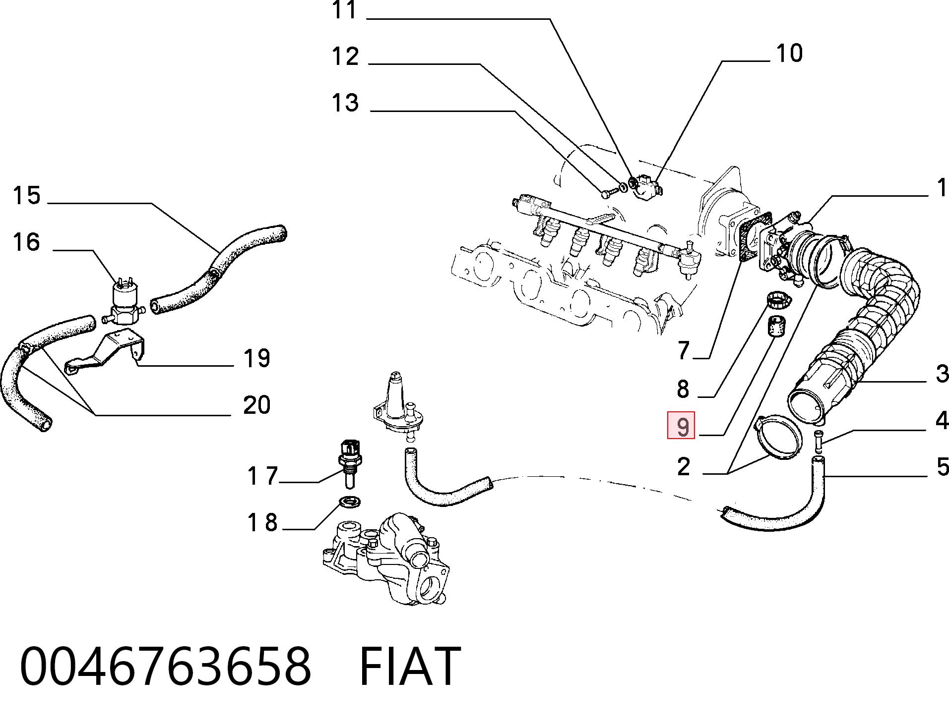 0046763658 Fiat/Alfa/Lancia