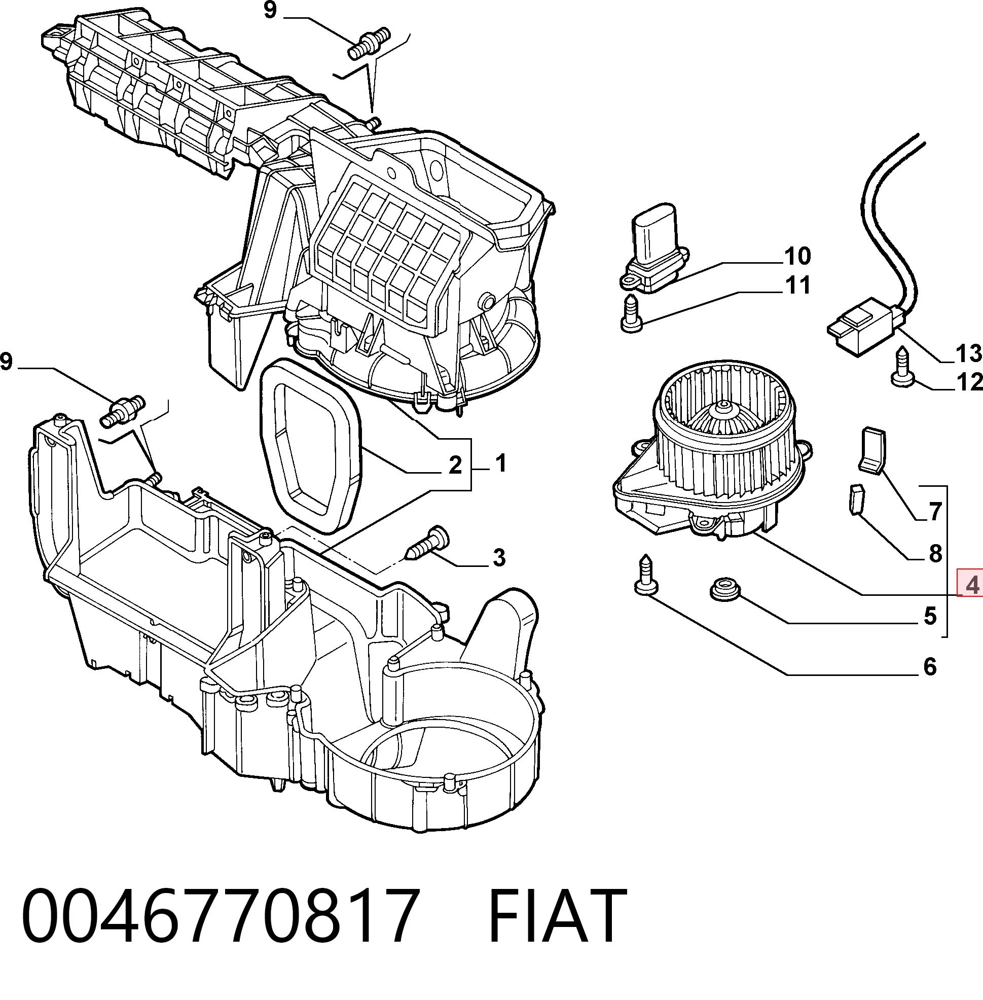 0046770817 Fiat/Alfa/Lancia