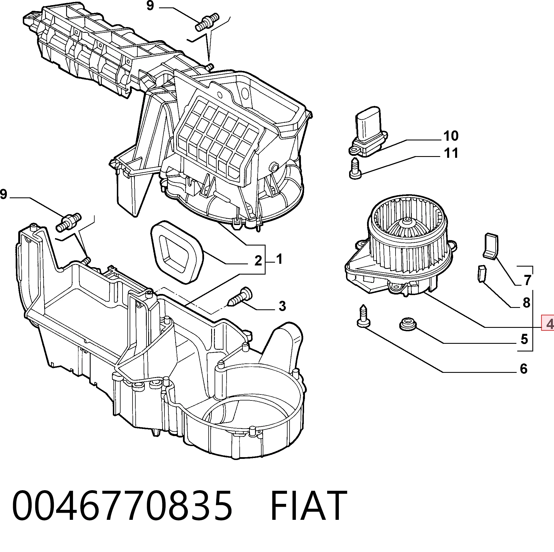 Ventilador interior Doblo I furgoneta (2001-2010) original desde 58,13 €