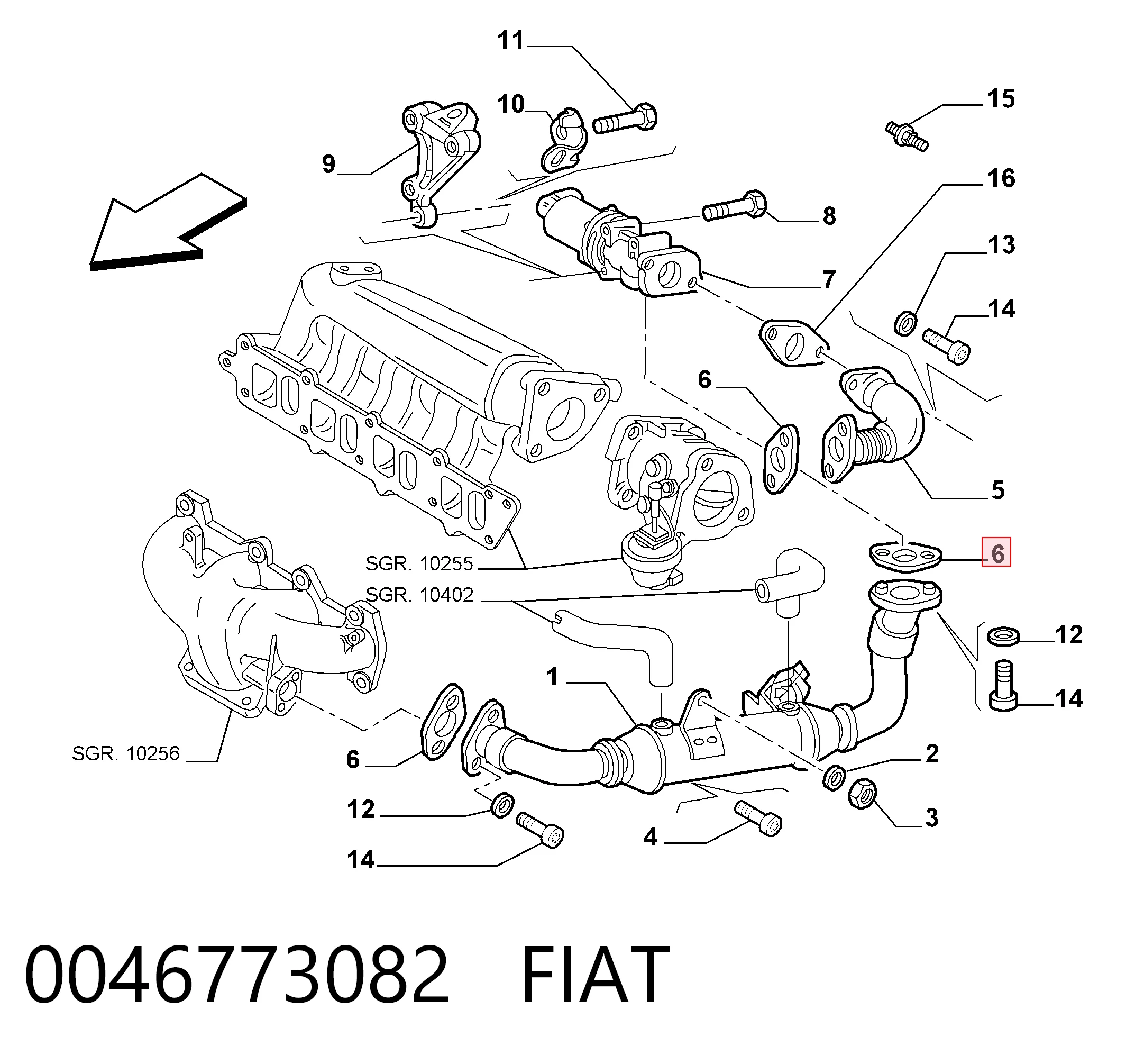 0046773082 Fiat/Alfa/Lancia