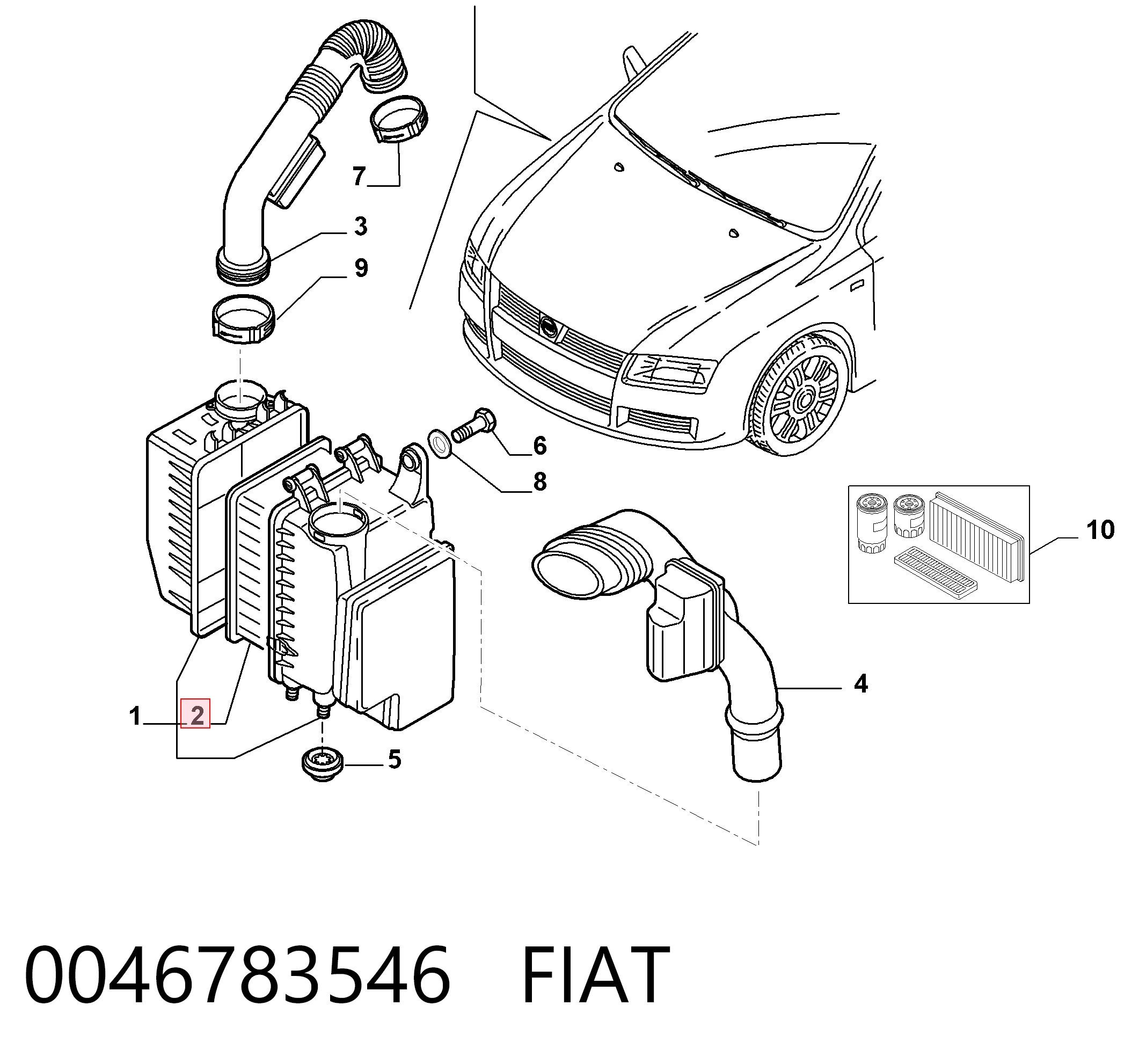0046783546 Fiat/Alfa/Lancia