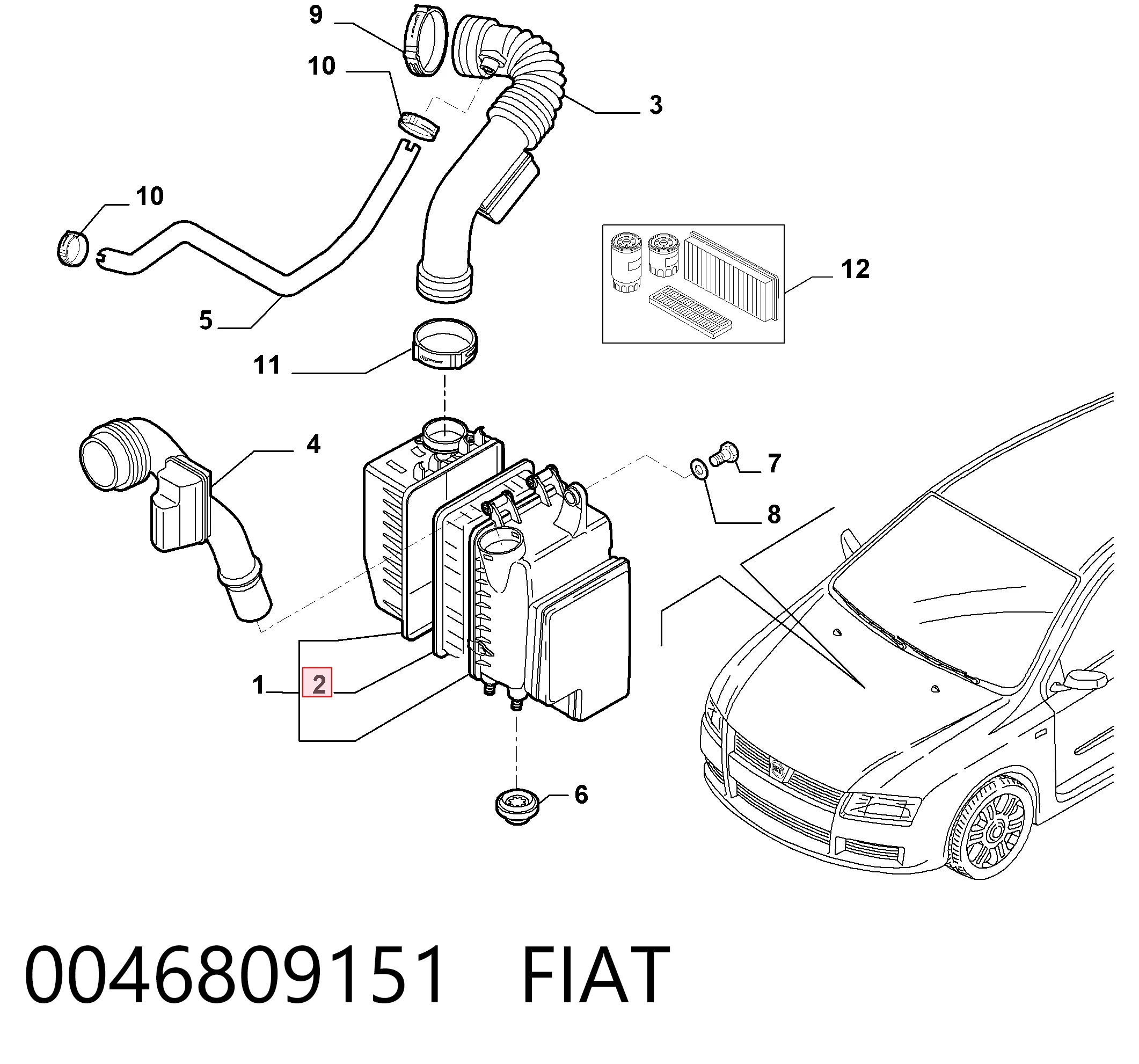 0046809151 Fiat/Alfa/Lancia