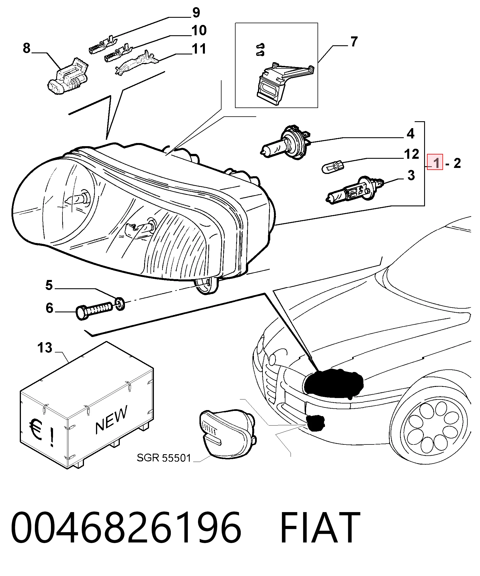 Comprar Faro izquierdo Alfa Romeo 147  937