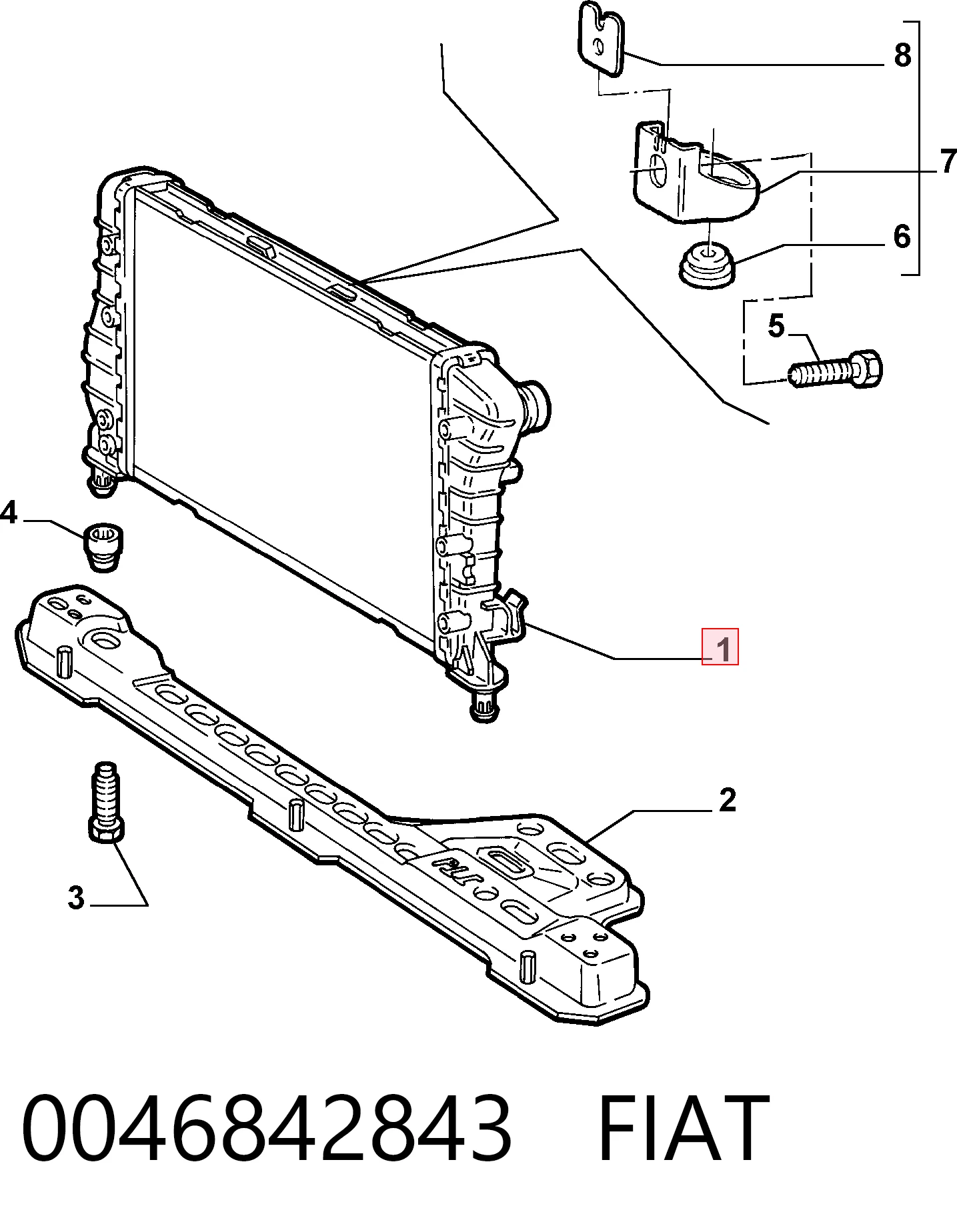0046842843 Fiat/Alfa/Lancia
