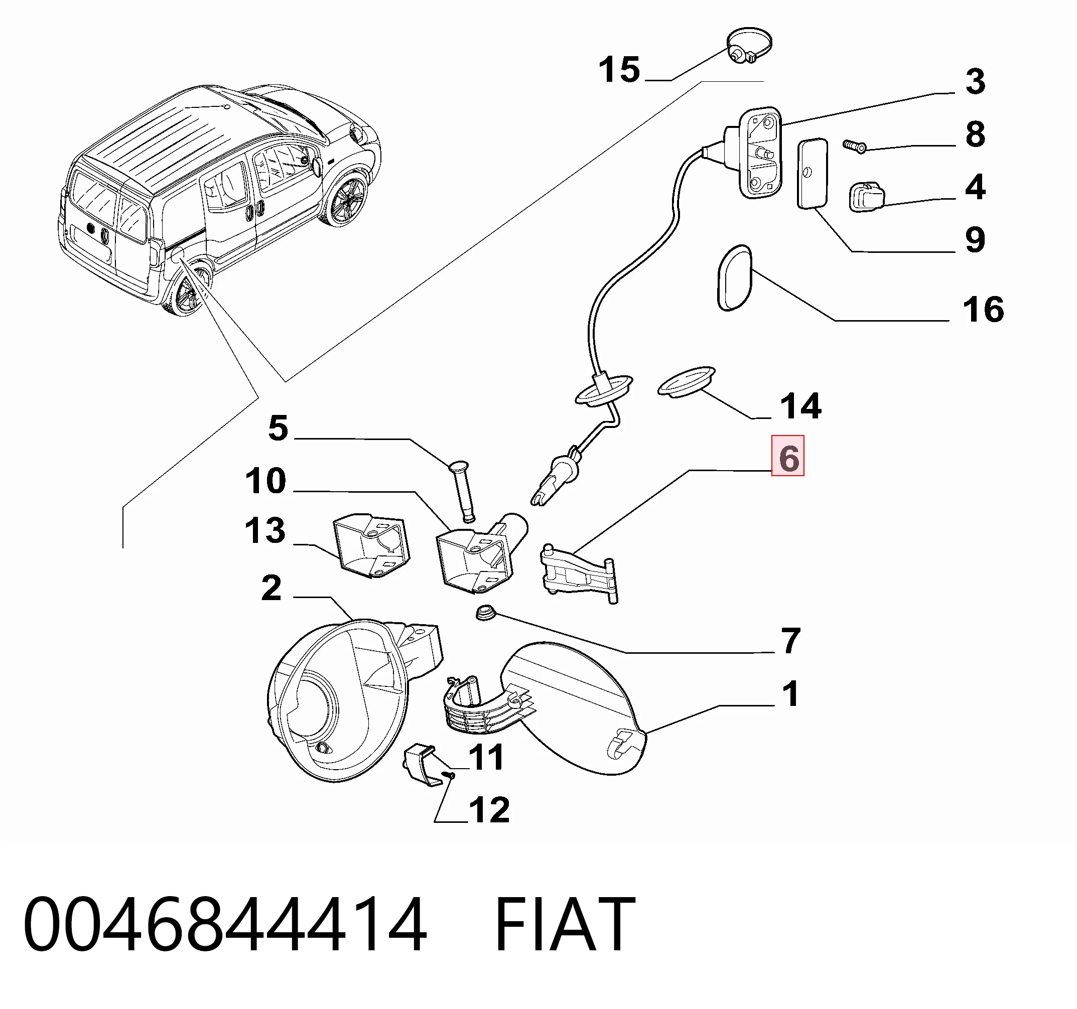 0046844414 Fiat/Alfa/Lancia