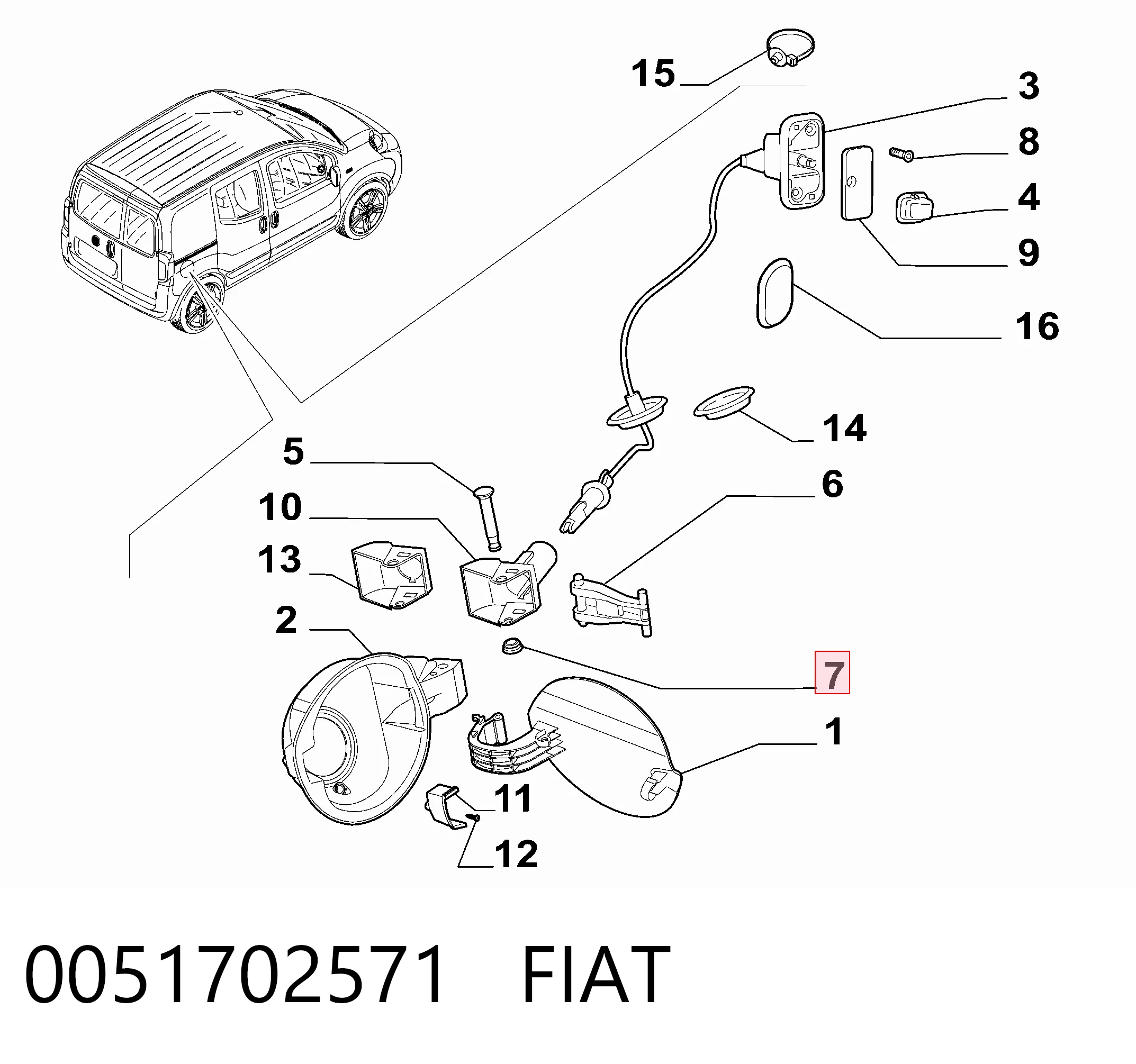 0051702571 Fiat/Alfa/Lancia