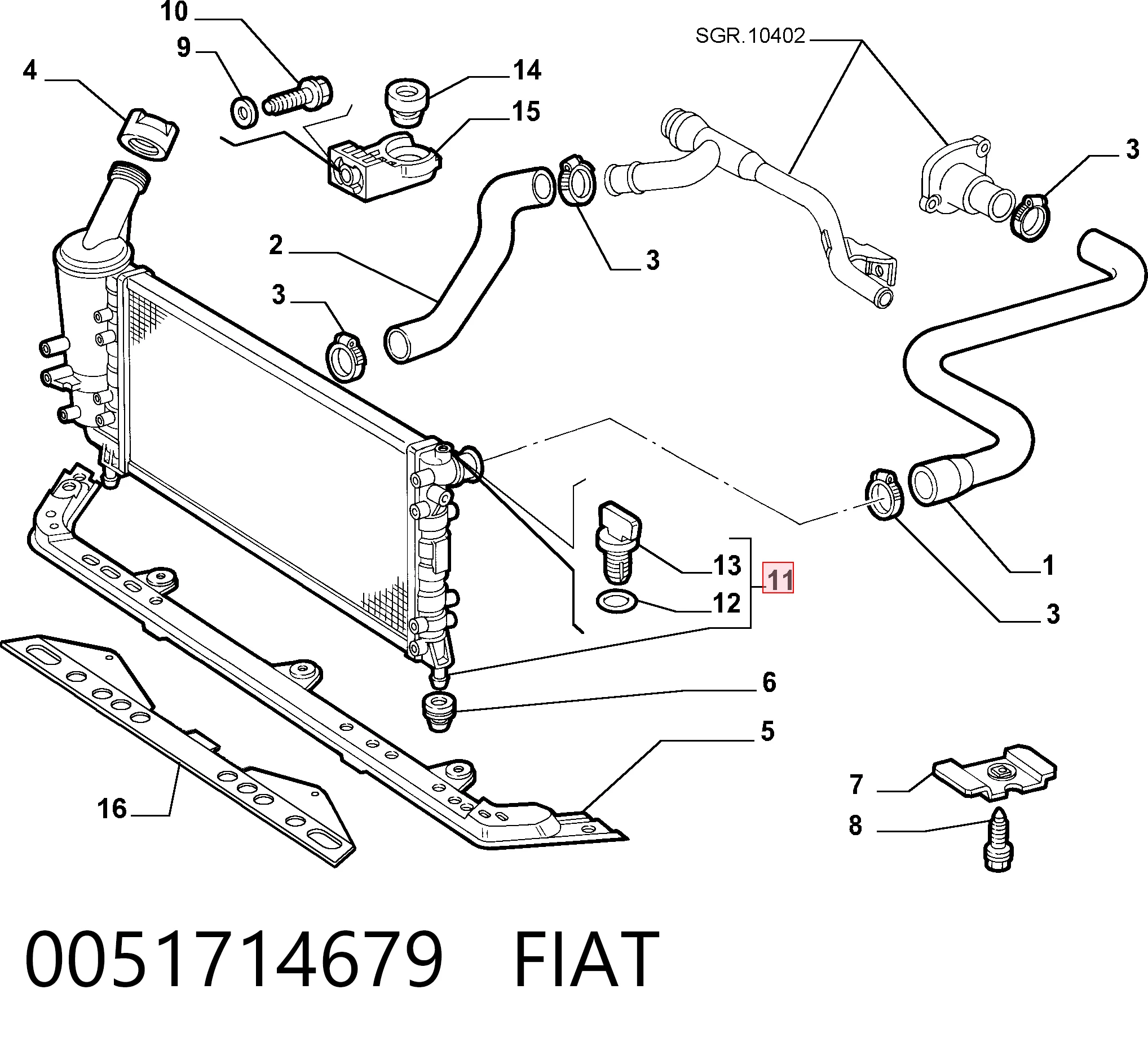 0051714679 Fiat/Alfa/Lancia