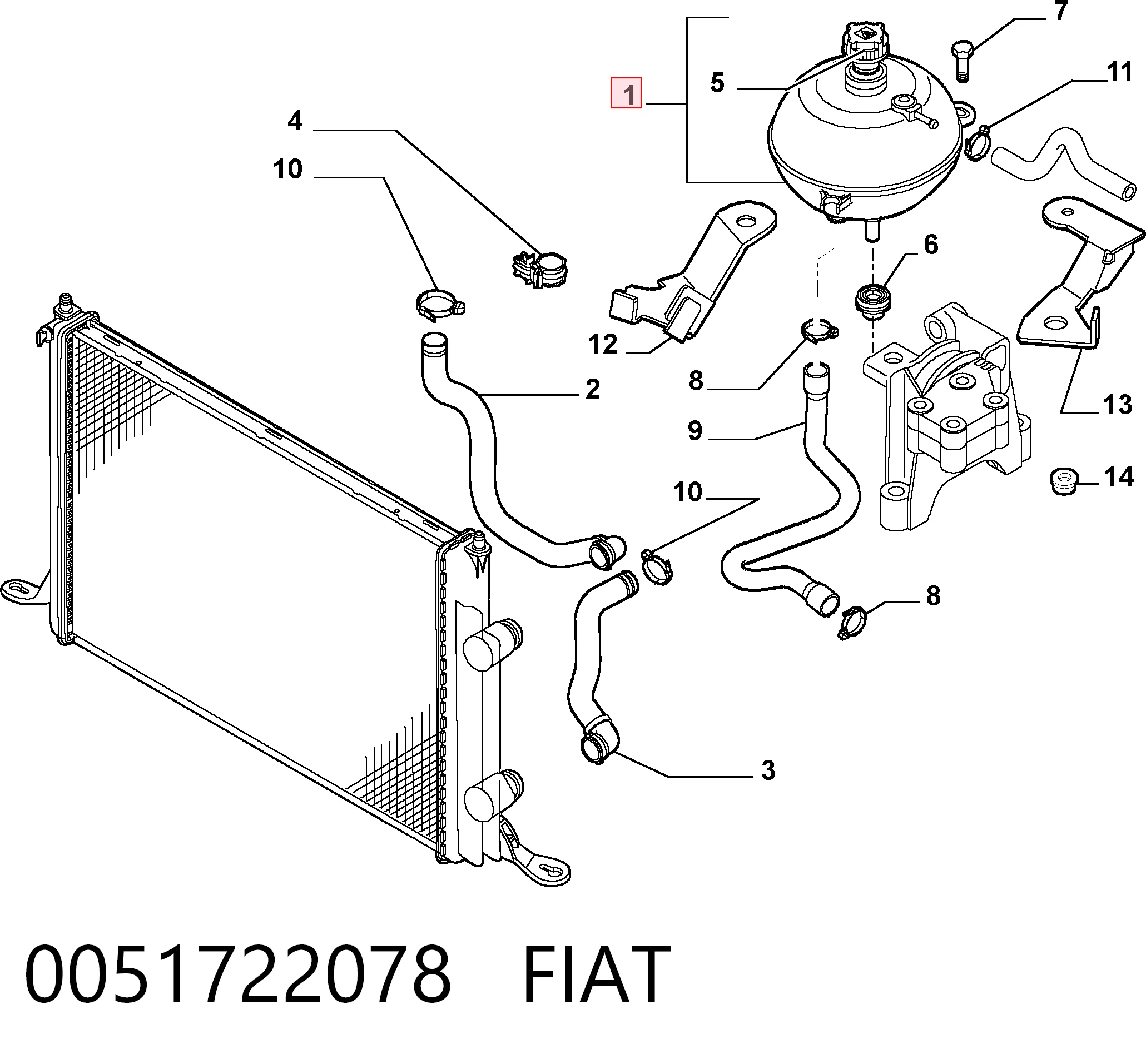 Botella expansion Fiat Stilo hatchback (192) (2001 - 2006) precio, desde 20,16 EUR