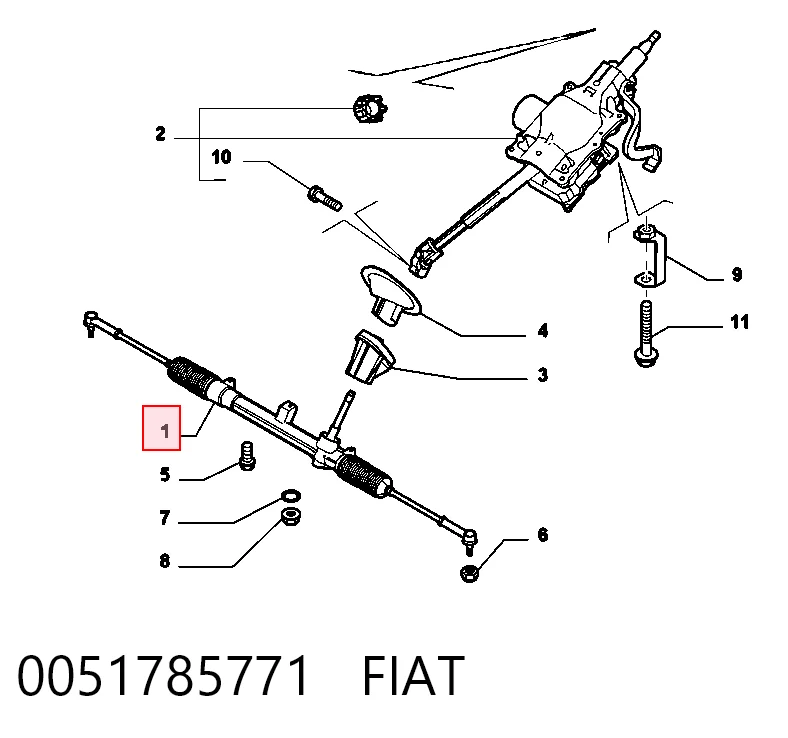  Cremallera de dirección Fiat Bravo 2