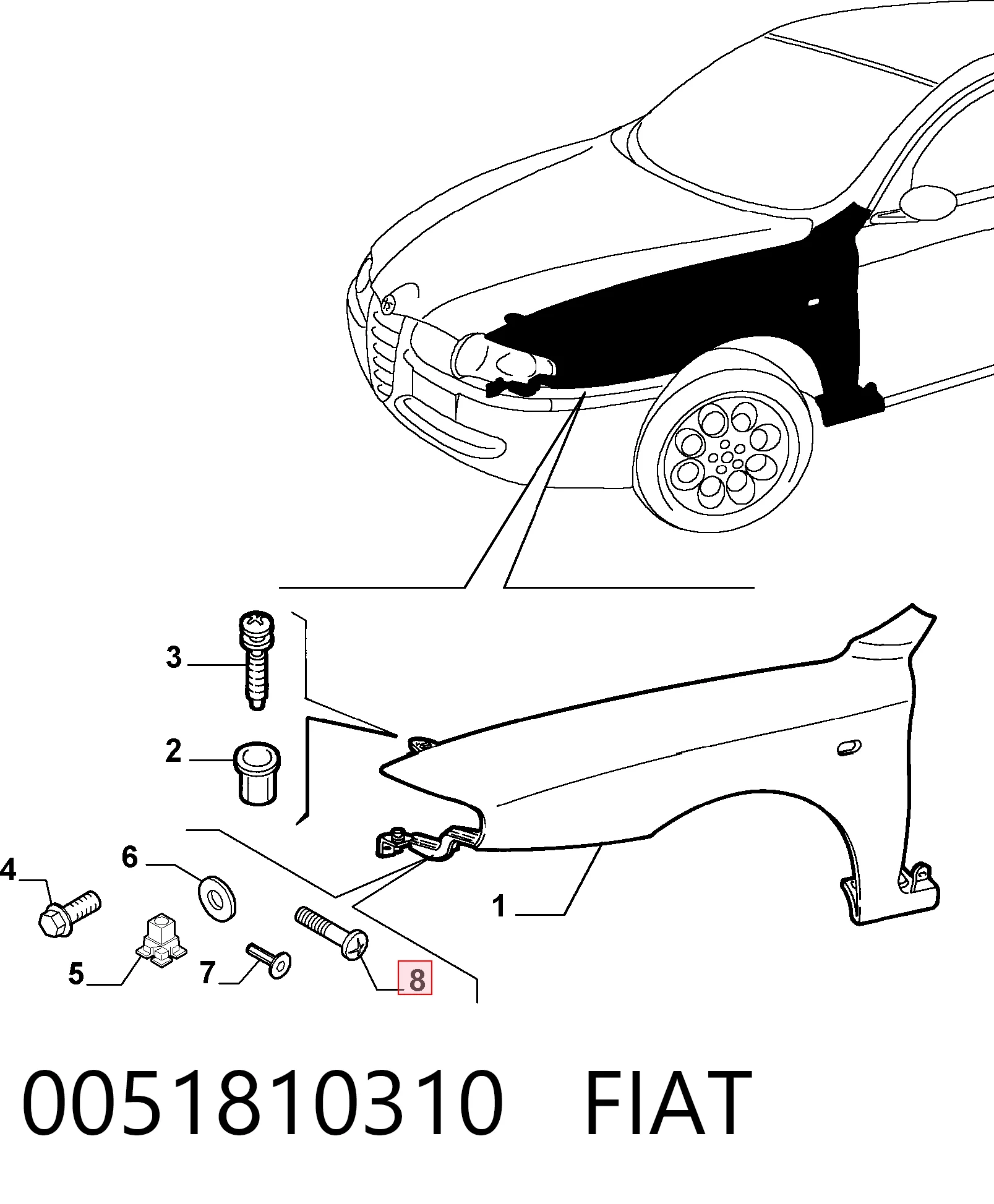 0051810310 Fiat/Alfa/Lancia