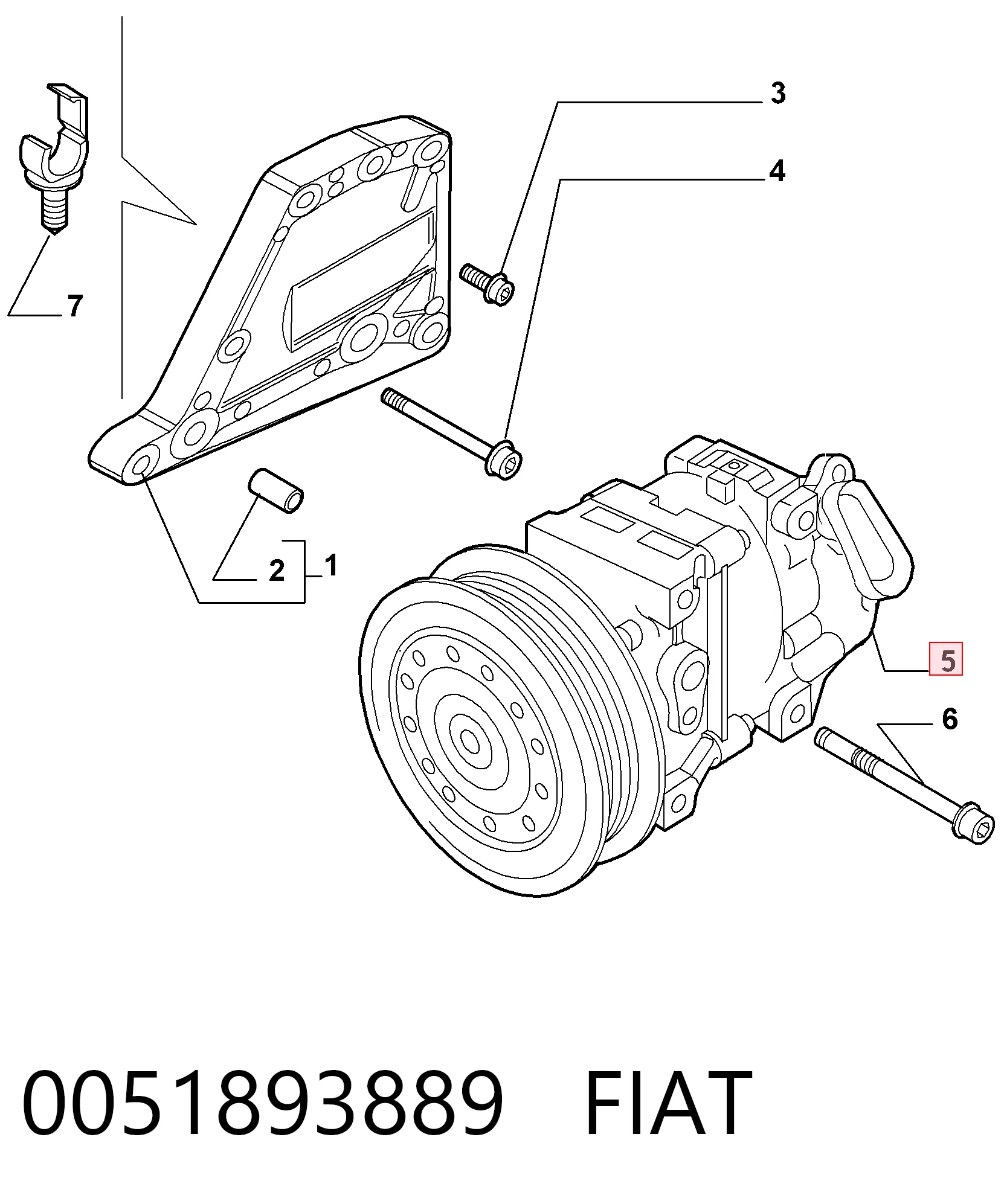 Compresor de ac Punto hatchback (2005-2018) original desde 85,67 €