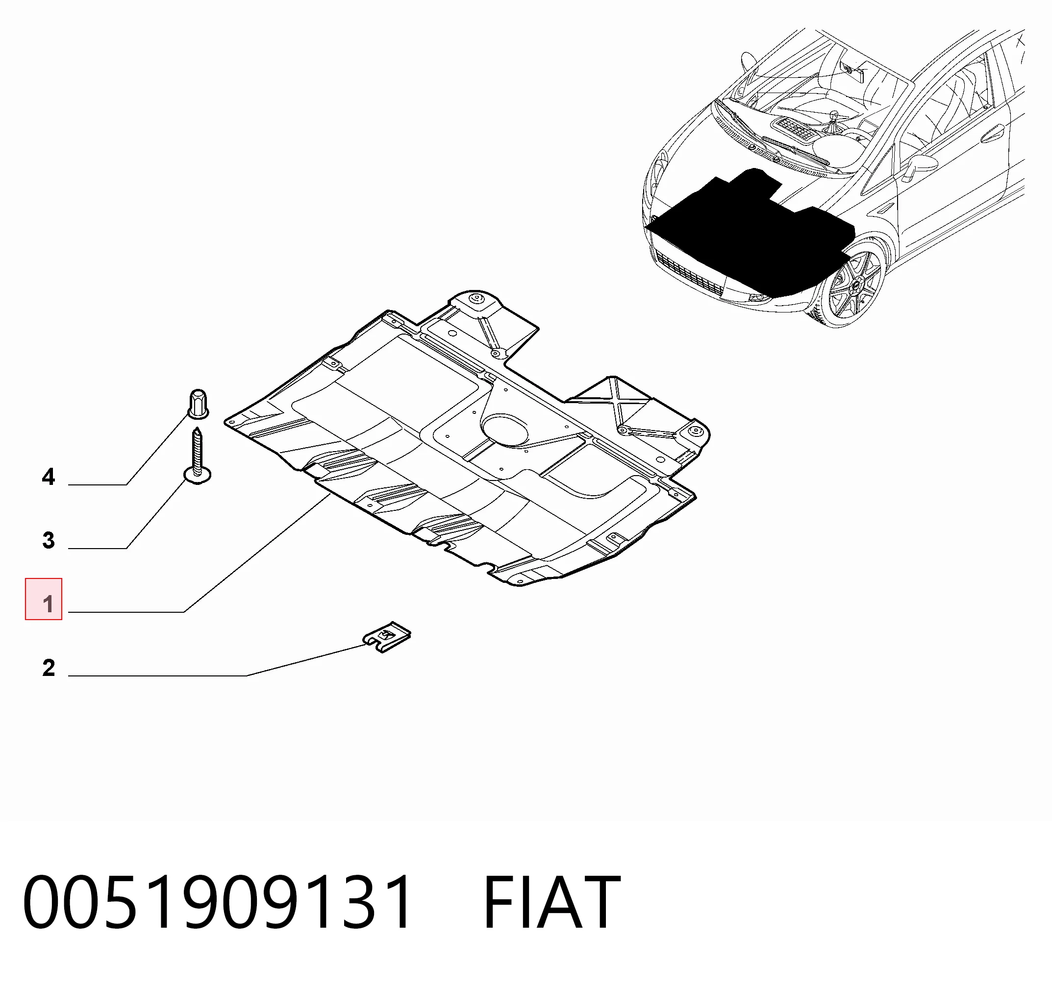 Comprar Protección motor / empotramiento Fiat Punto GRAND 199
