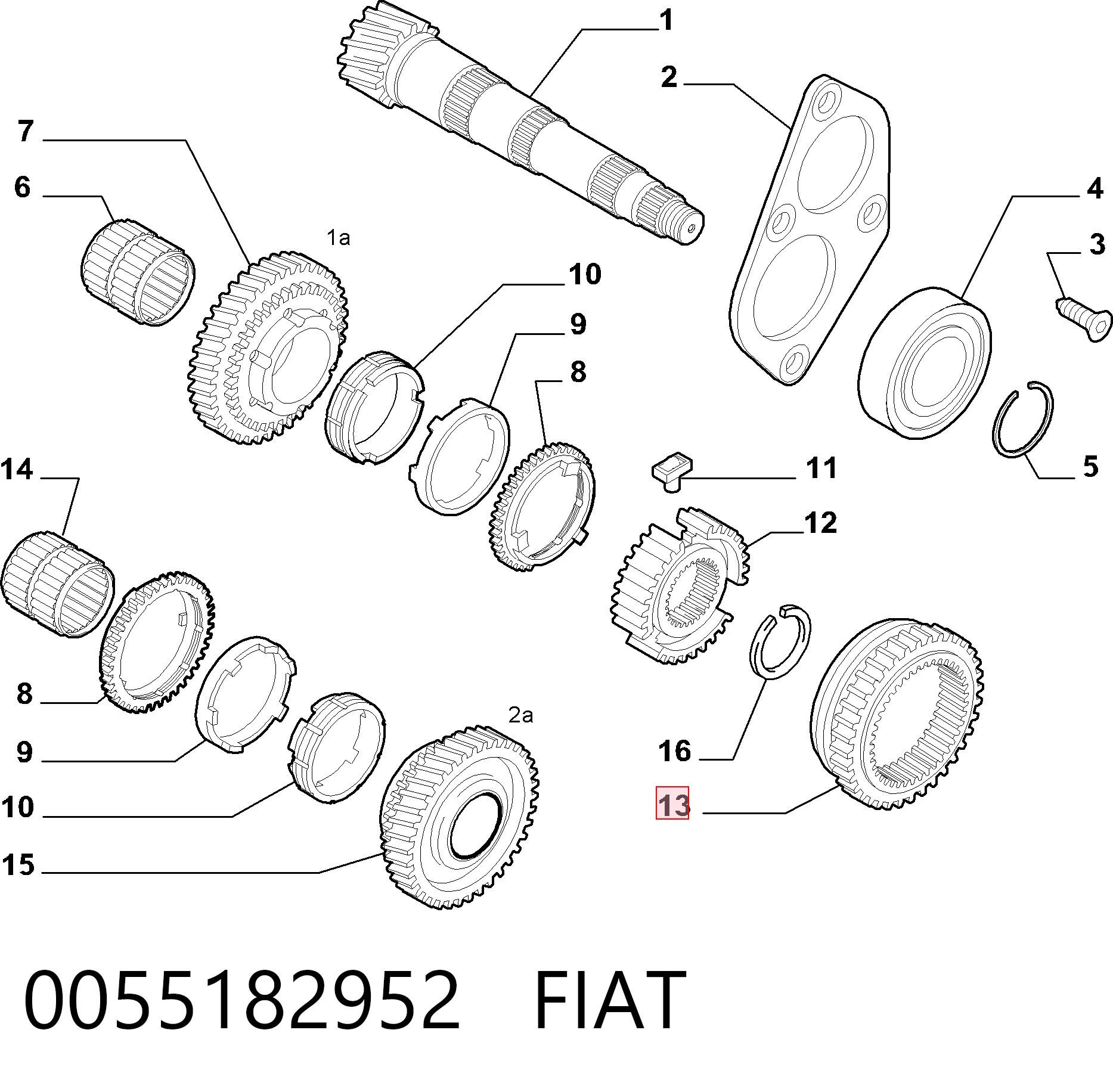 0055182952 Fiat/Alfa/Lancia