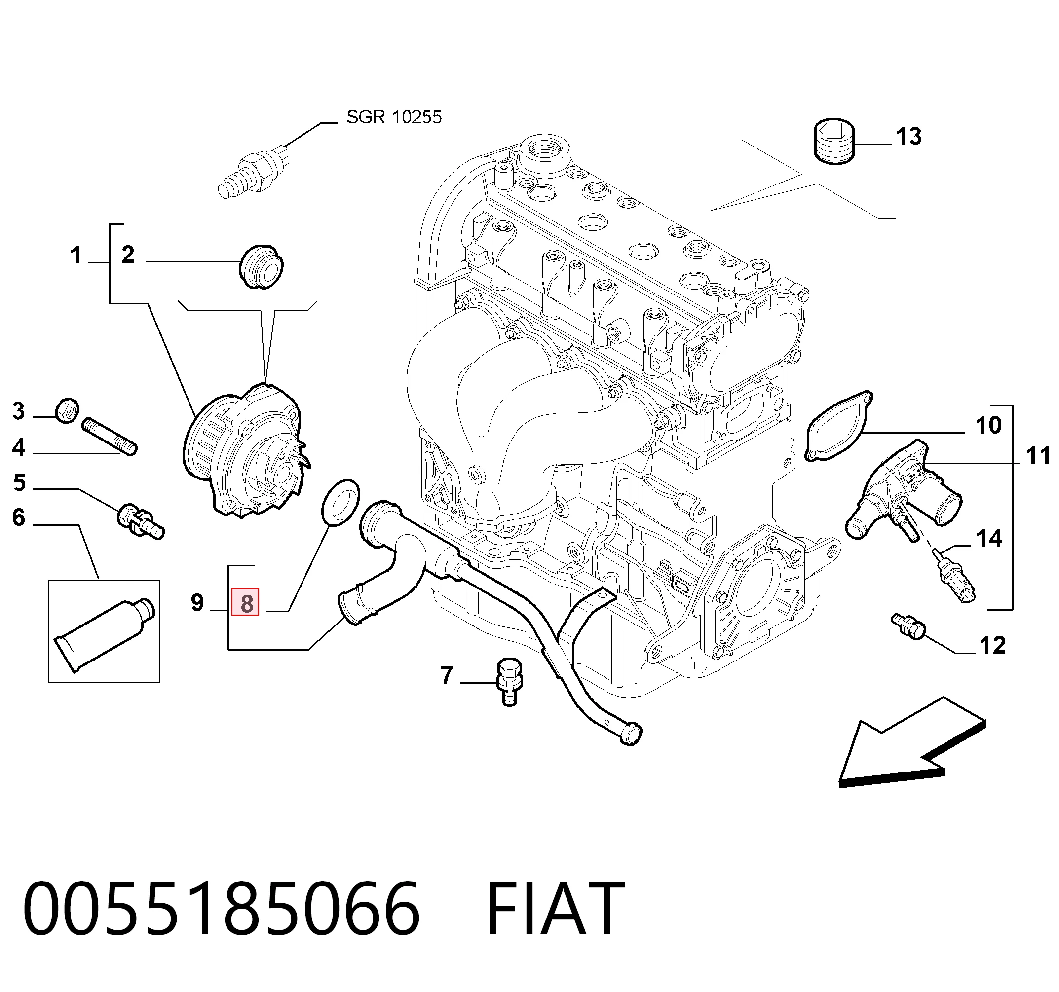 0055185066 Fiat/Alfa/Lancia