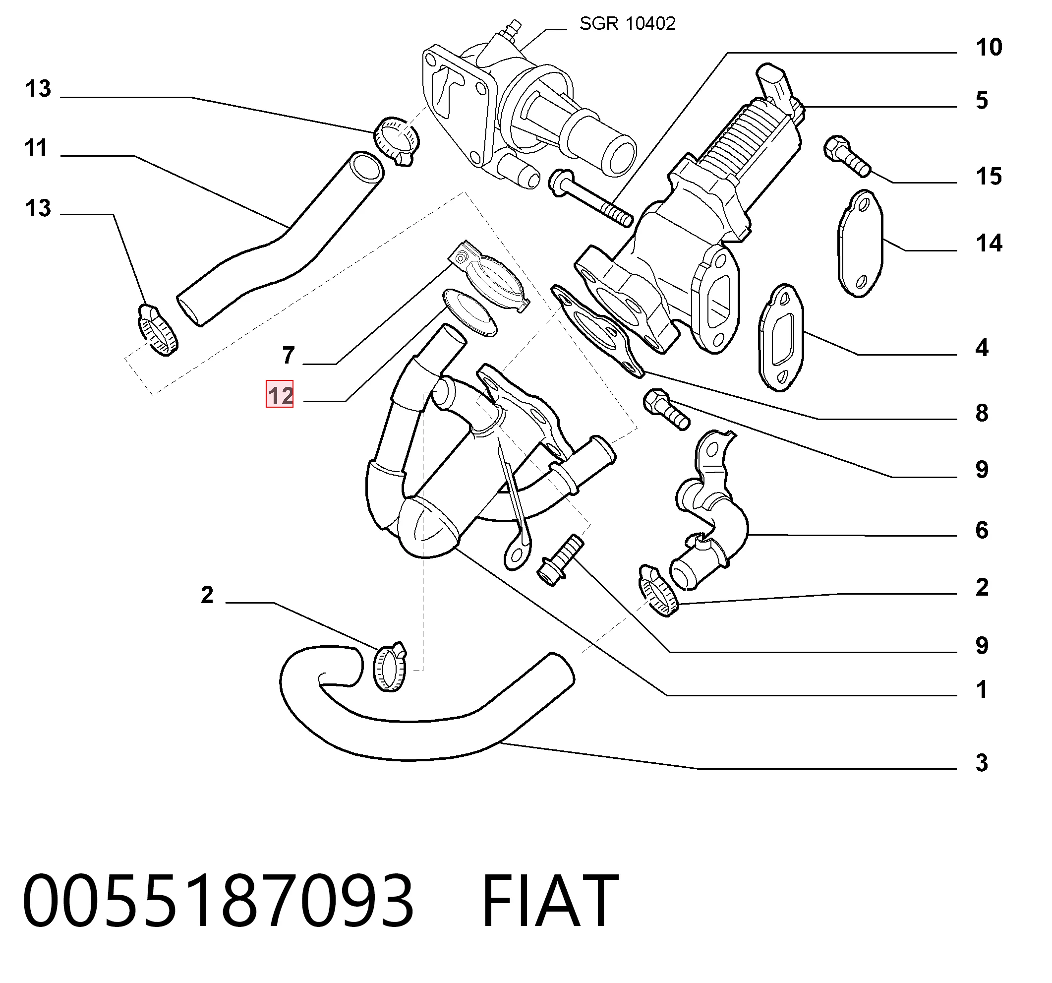 0055187093 Fiat/Alfa/Lancia
