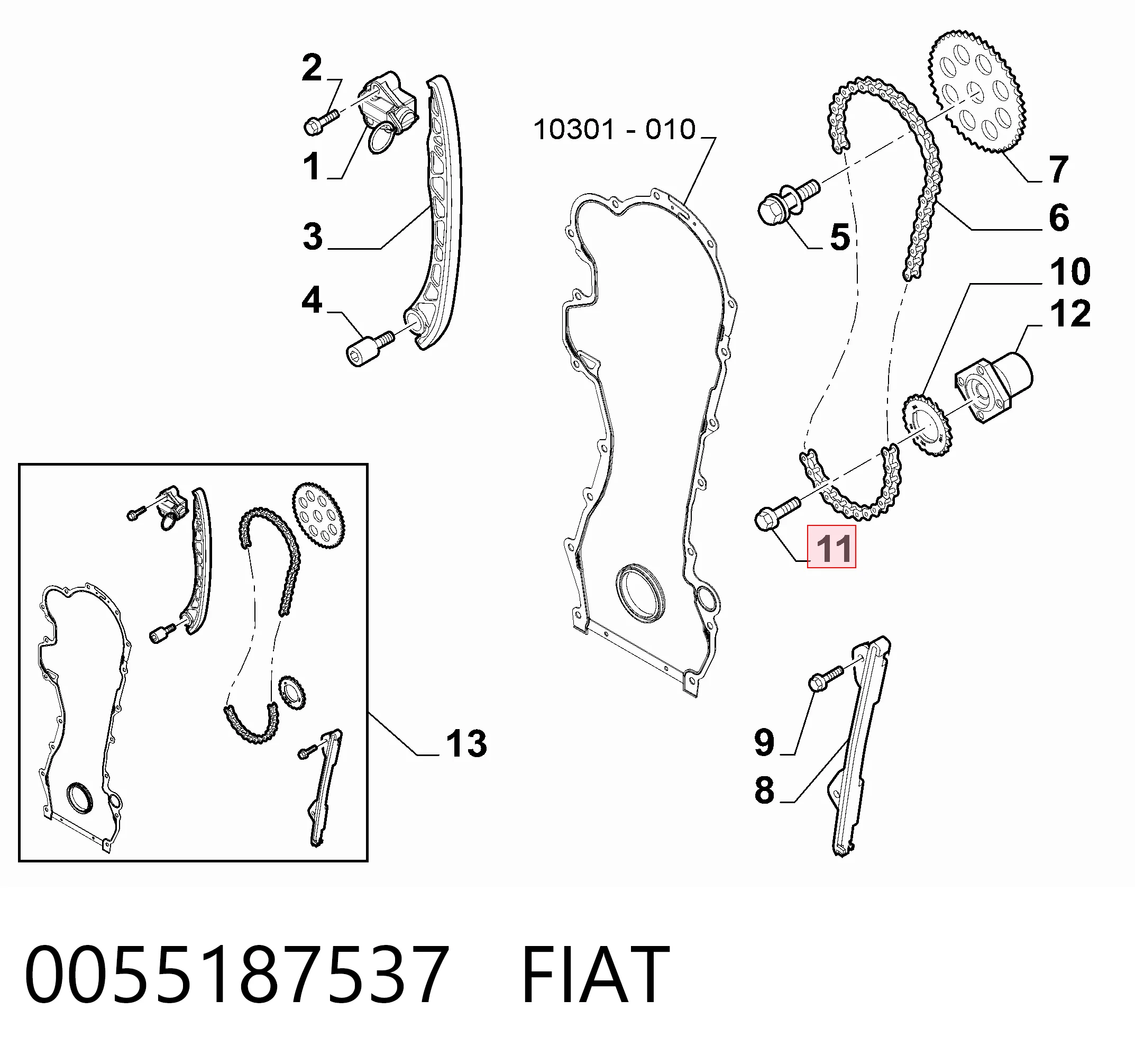 0055187537 Fiat/Alfa/Lancia