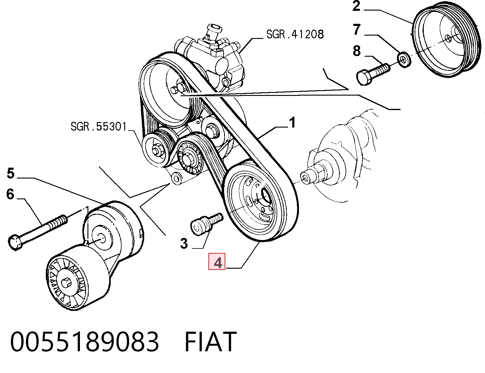 0055189083 Fiat/Alfa/Lancia