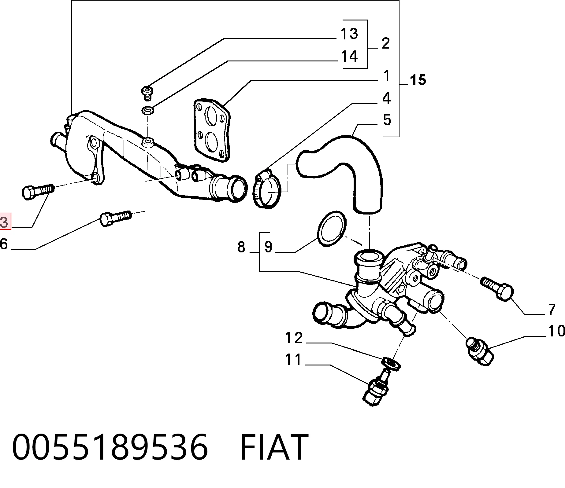 0055189536 Fiat/Alfa/Lancia