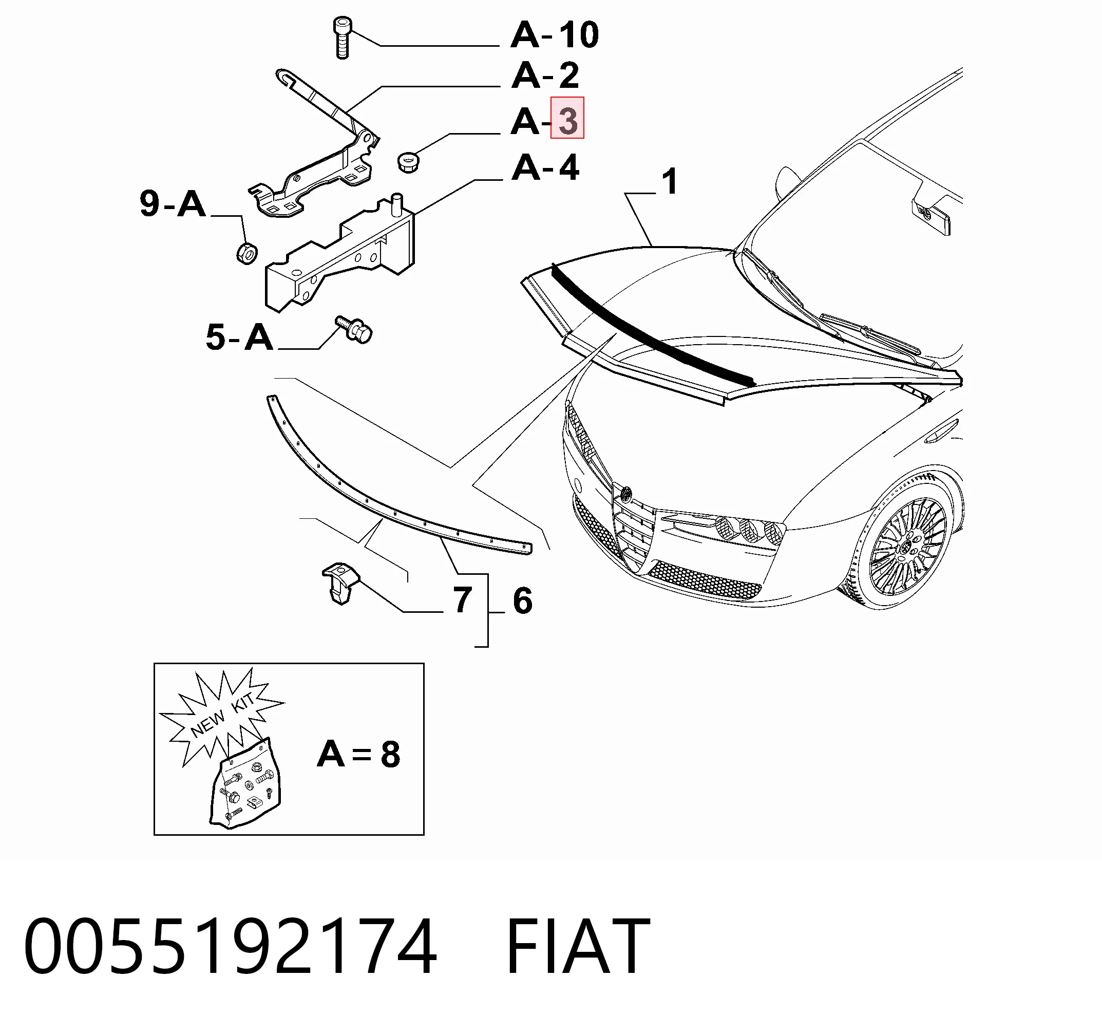 0055192174 Fiat/Alfa/Lancia
