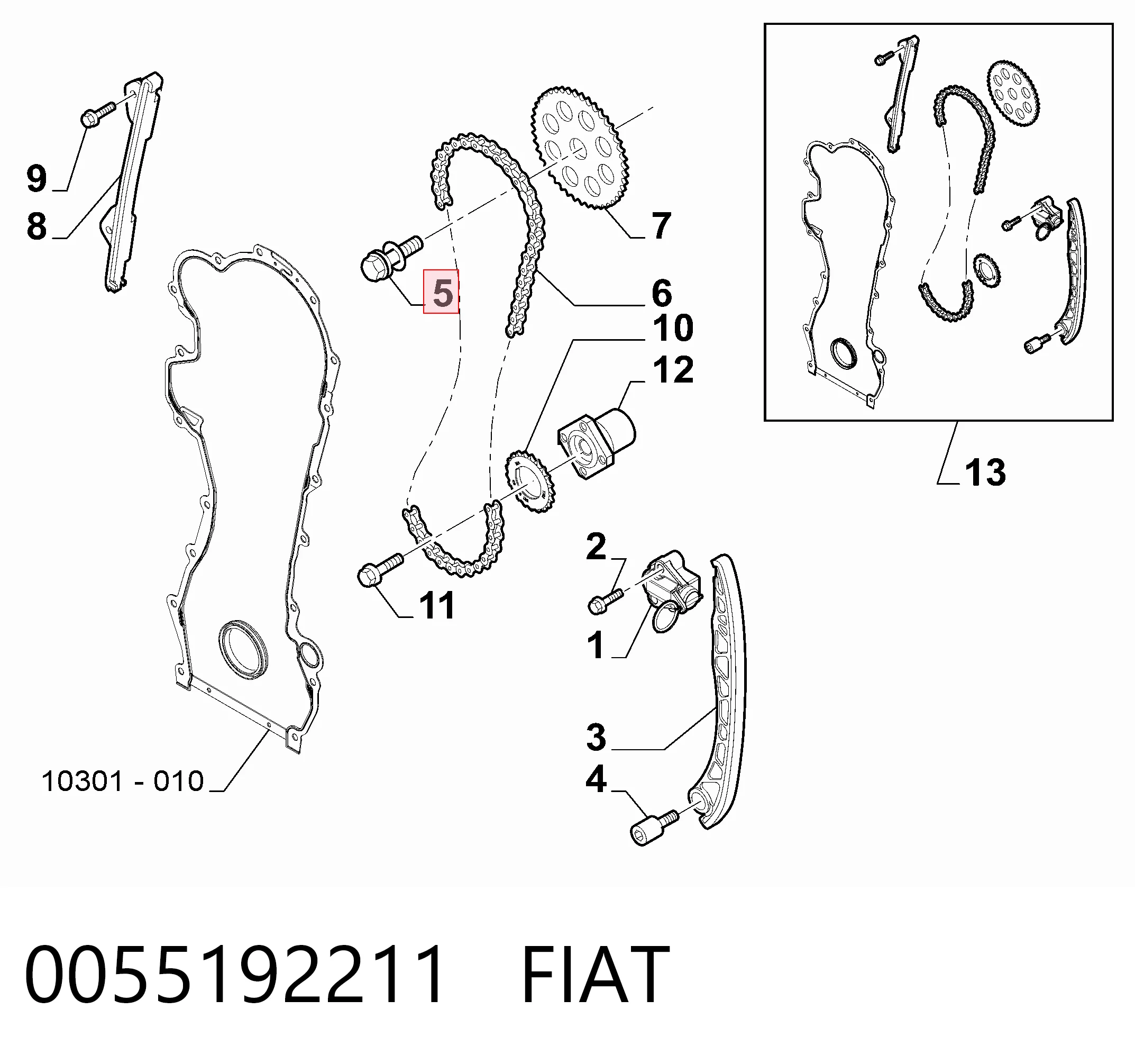 0055192211 Fiat/Alfa/Lancia