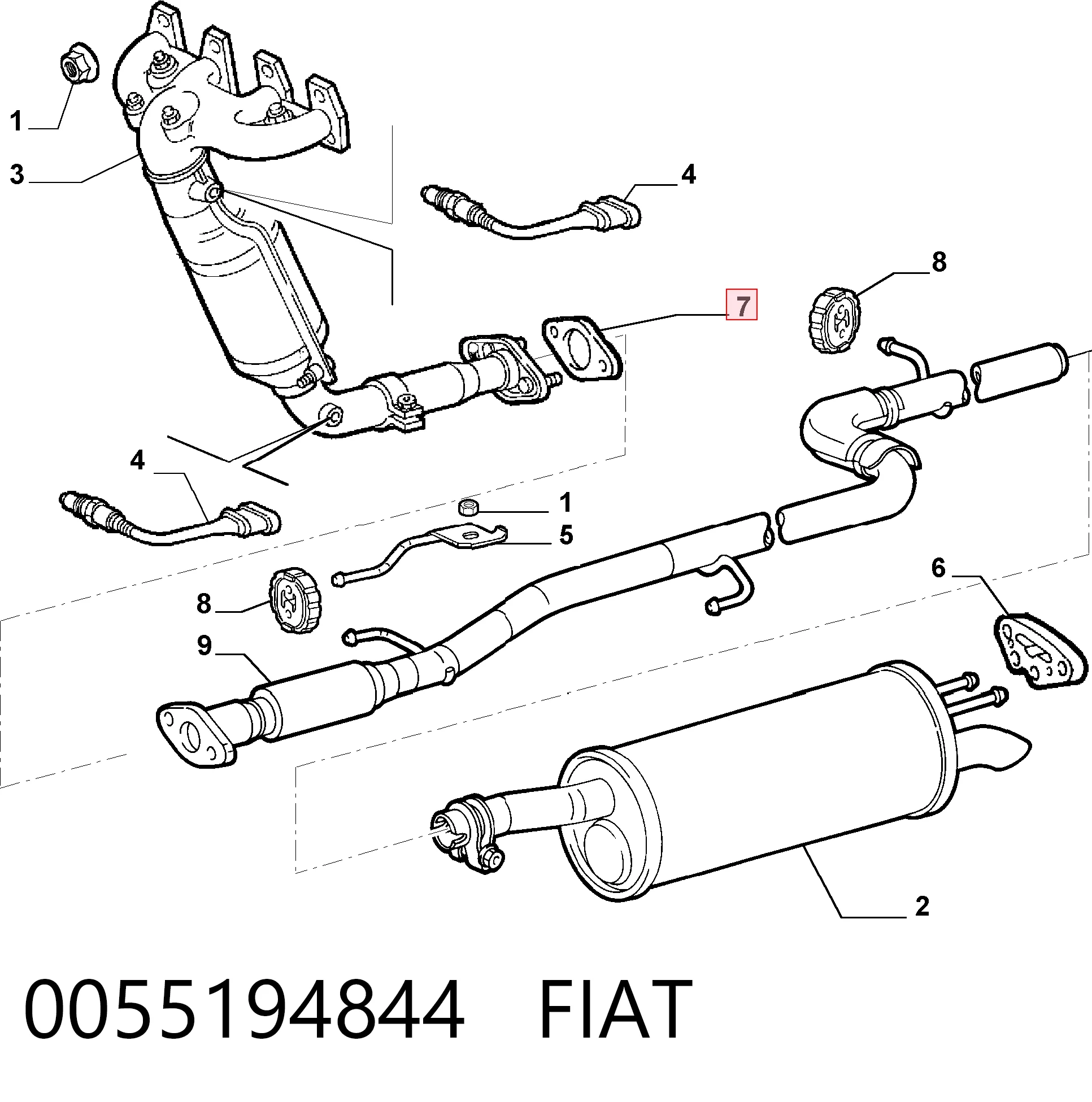 0055194844 Fiat/Alfa/Lancia