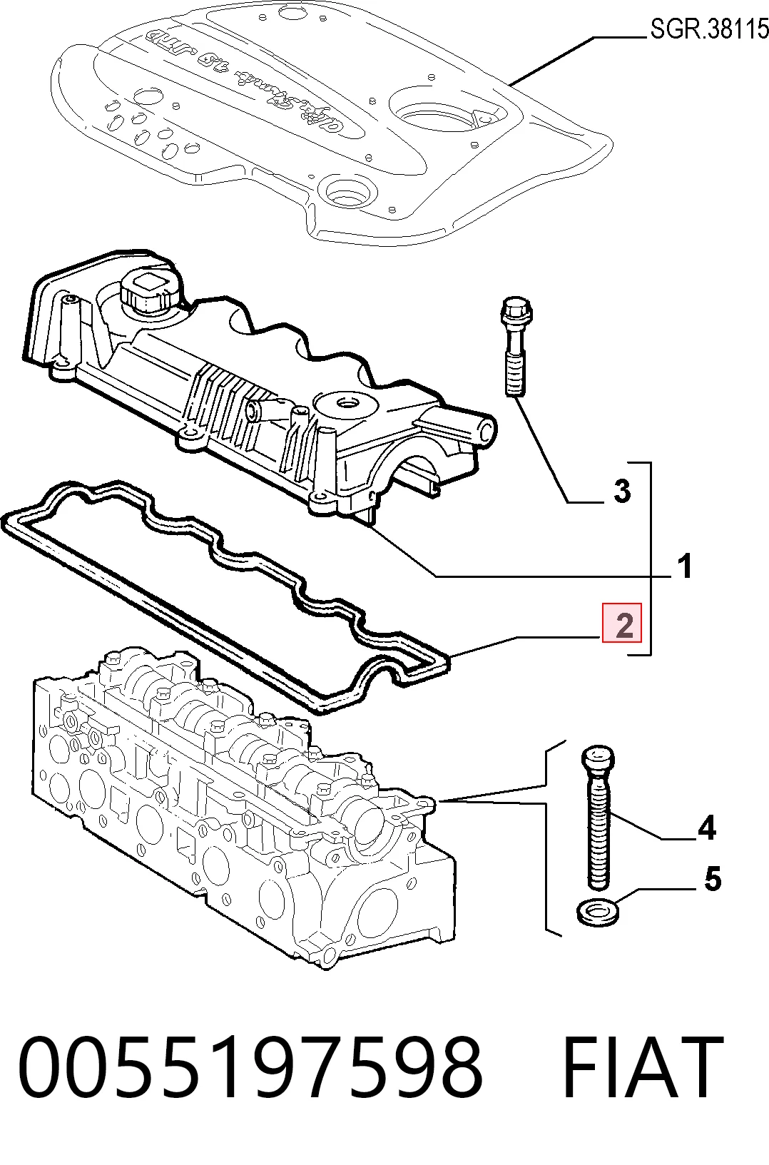 0055197598 Fiat/Alfa/Lancia