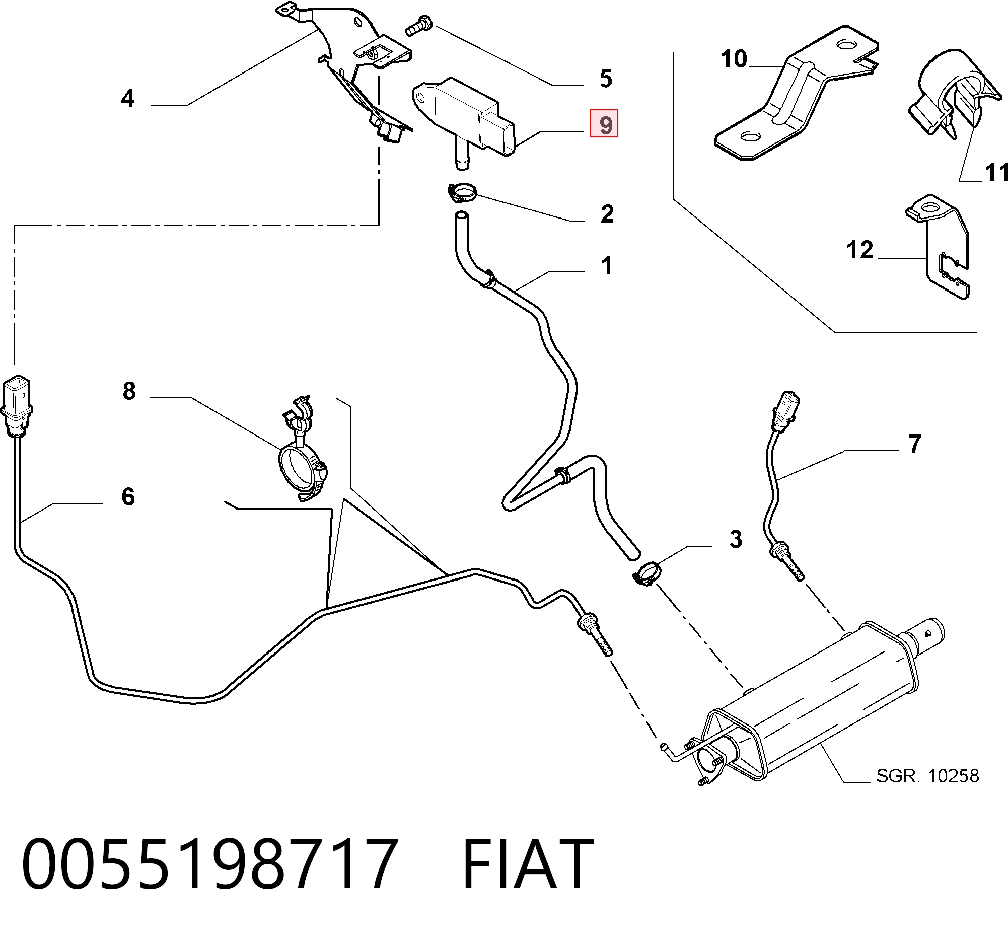 0055198717 Fiat/Alfa/Lancia