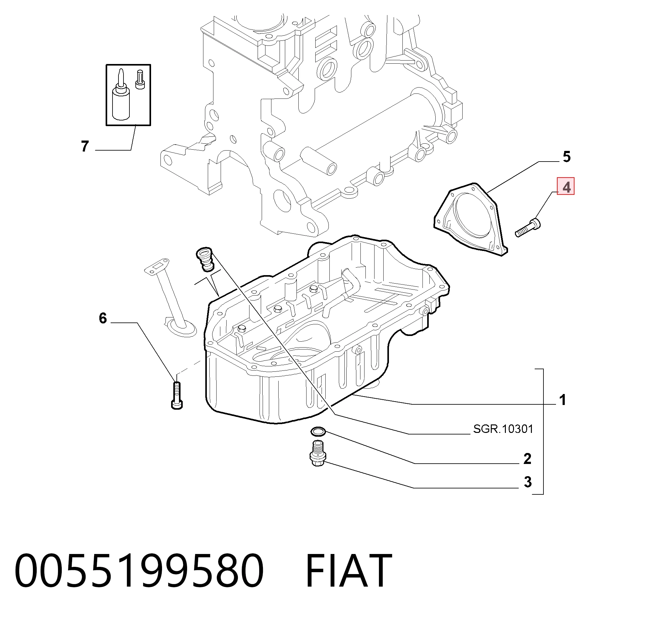 0055199580 Fiat/Alfa/Lancia