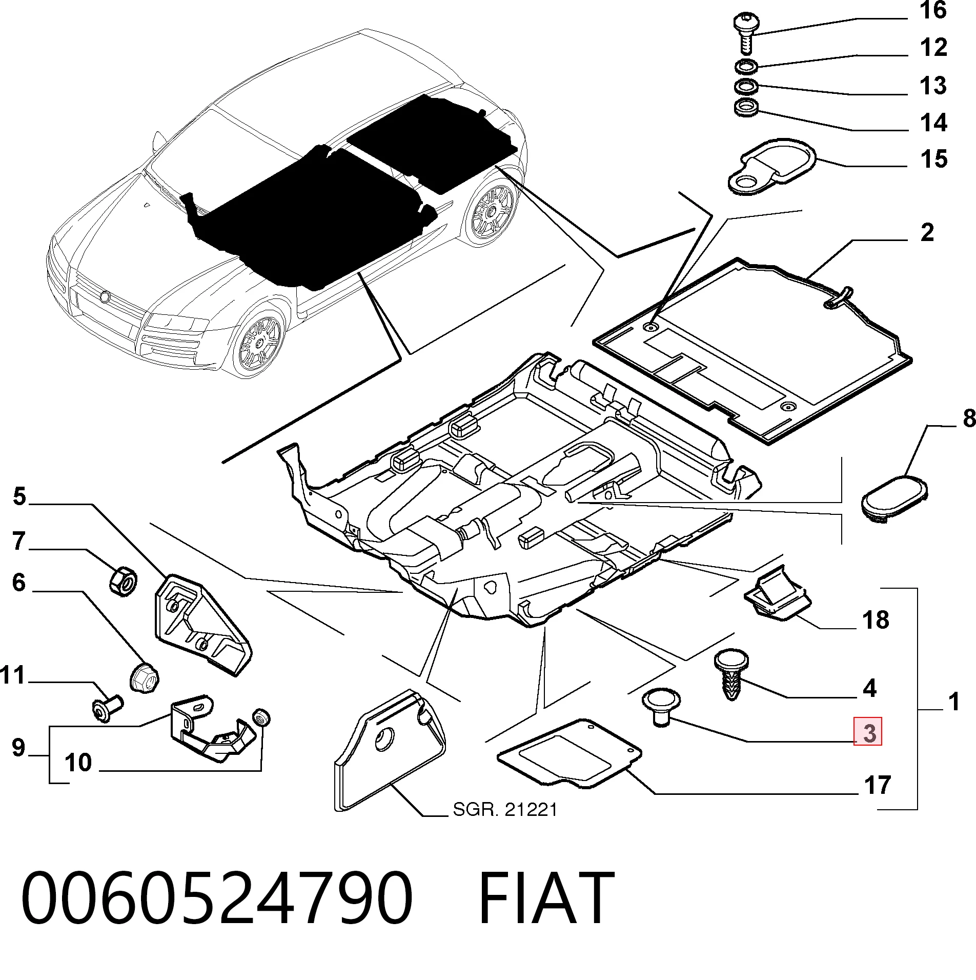 0060524790 Fiat/Alfa/Lancia