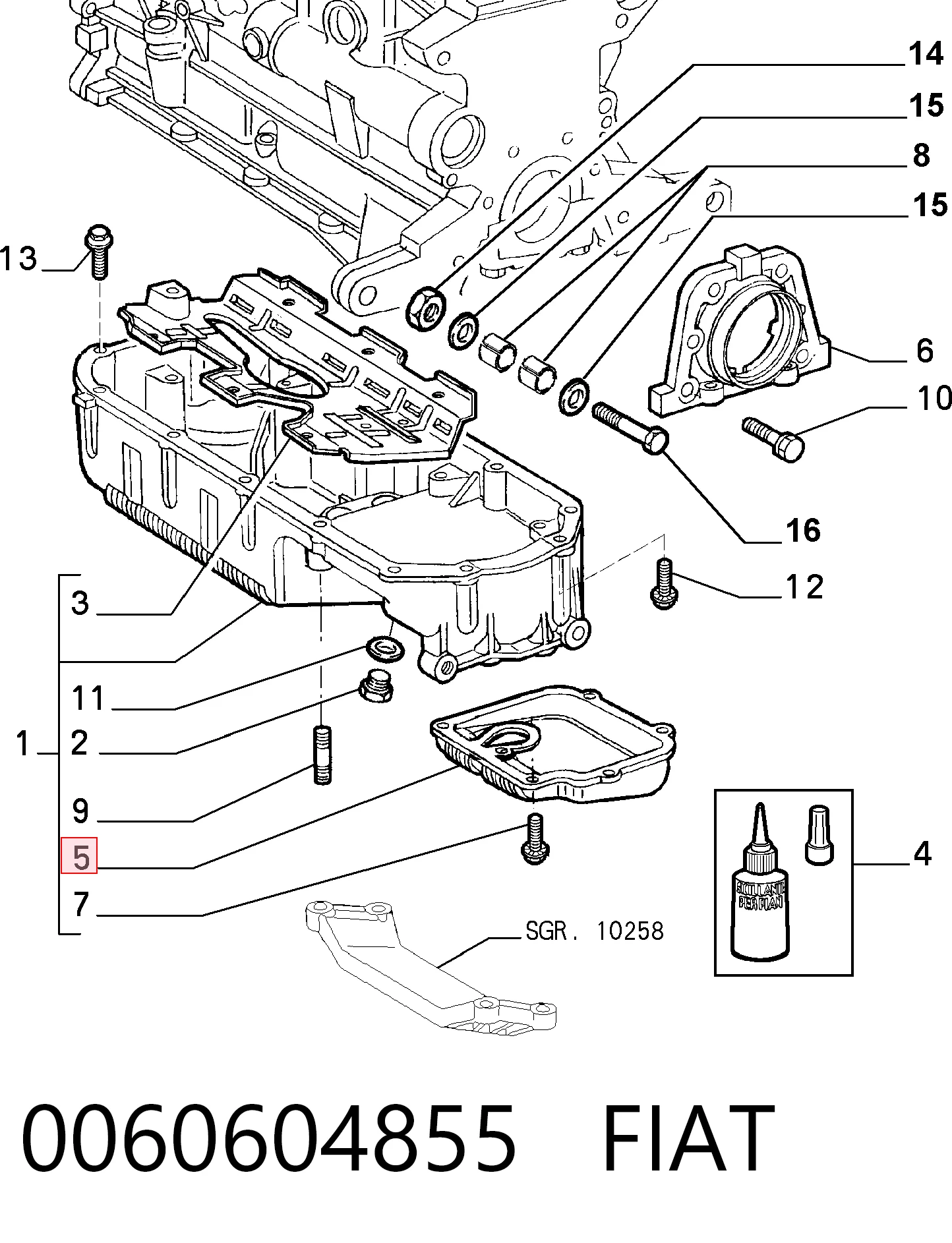 0060604855 Fiat/Alfa/Lancia