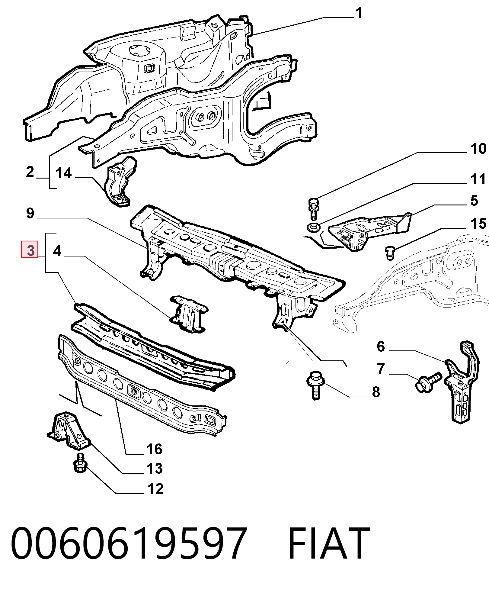 0060619597 Fiat/Alfa/Lancia