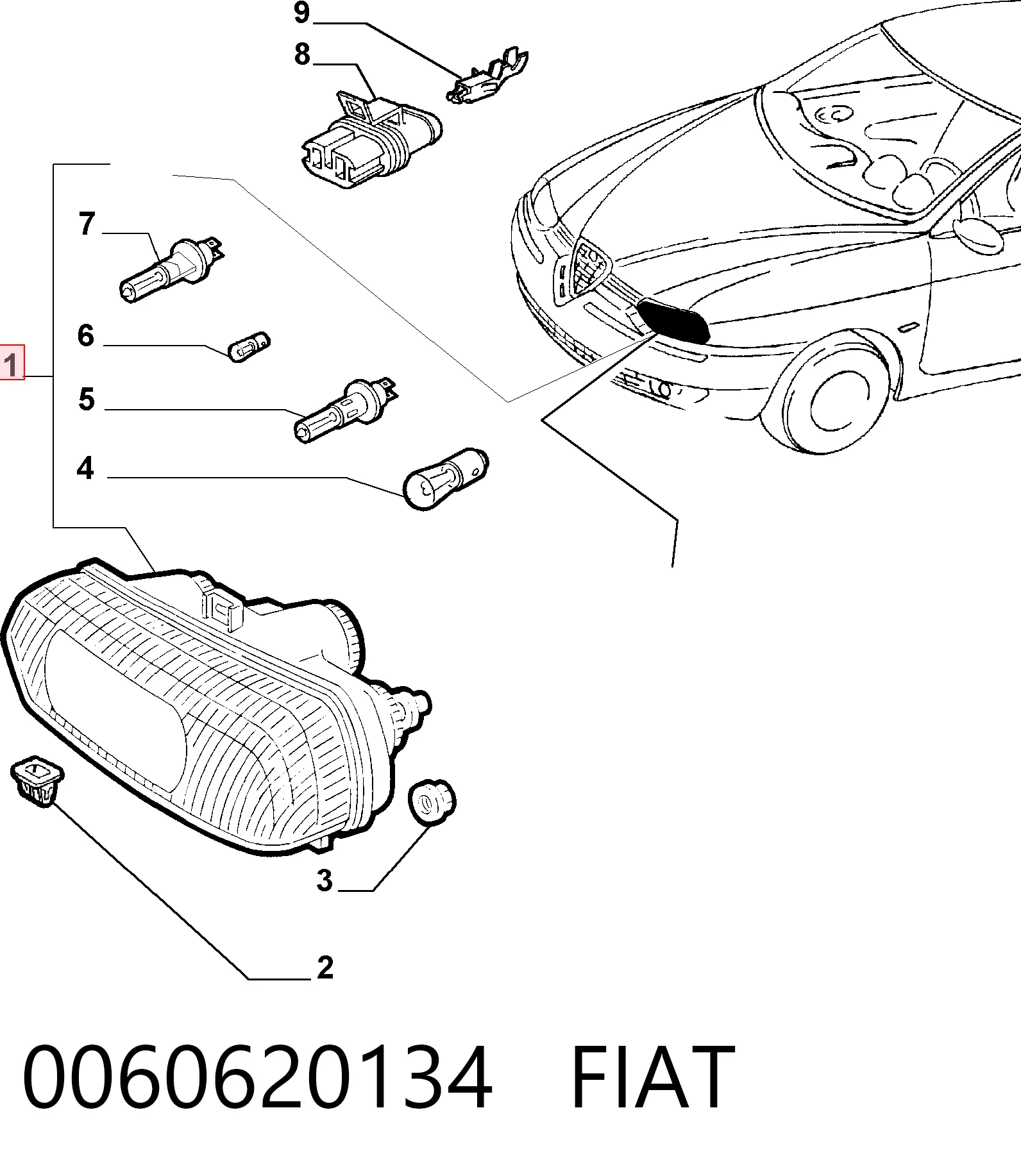 Comprar Faro derecho Alfa Romeo 147  937
