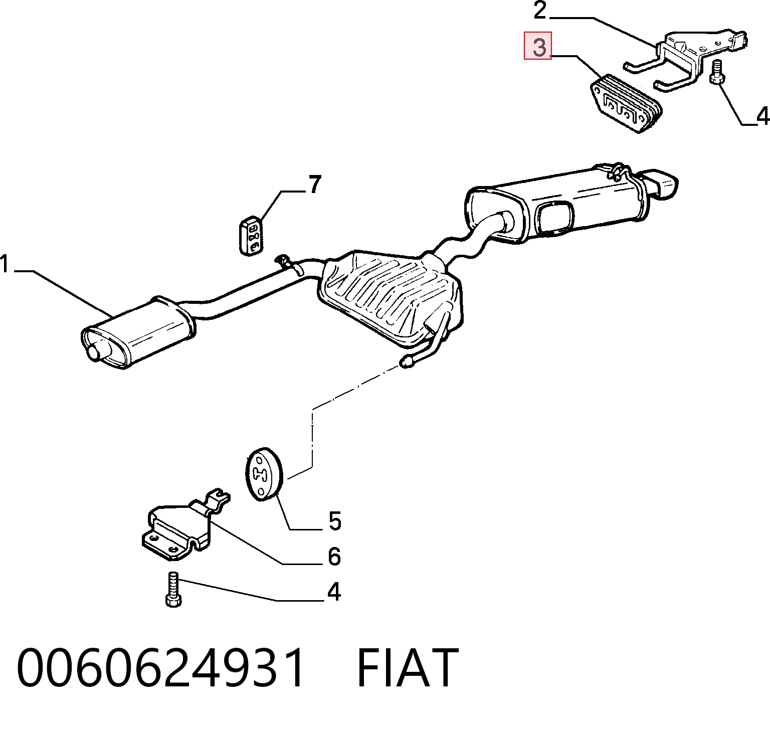 Soporte de silenciador Fiat Bravo  hatchback comprar en España