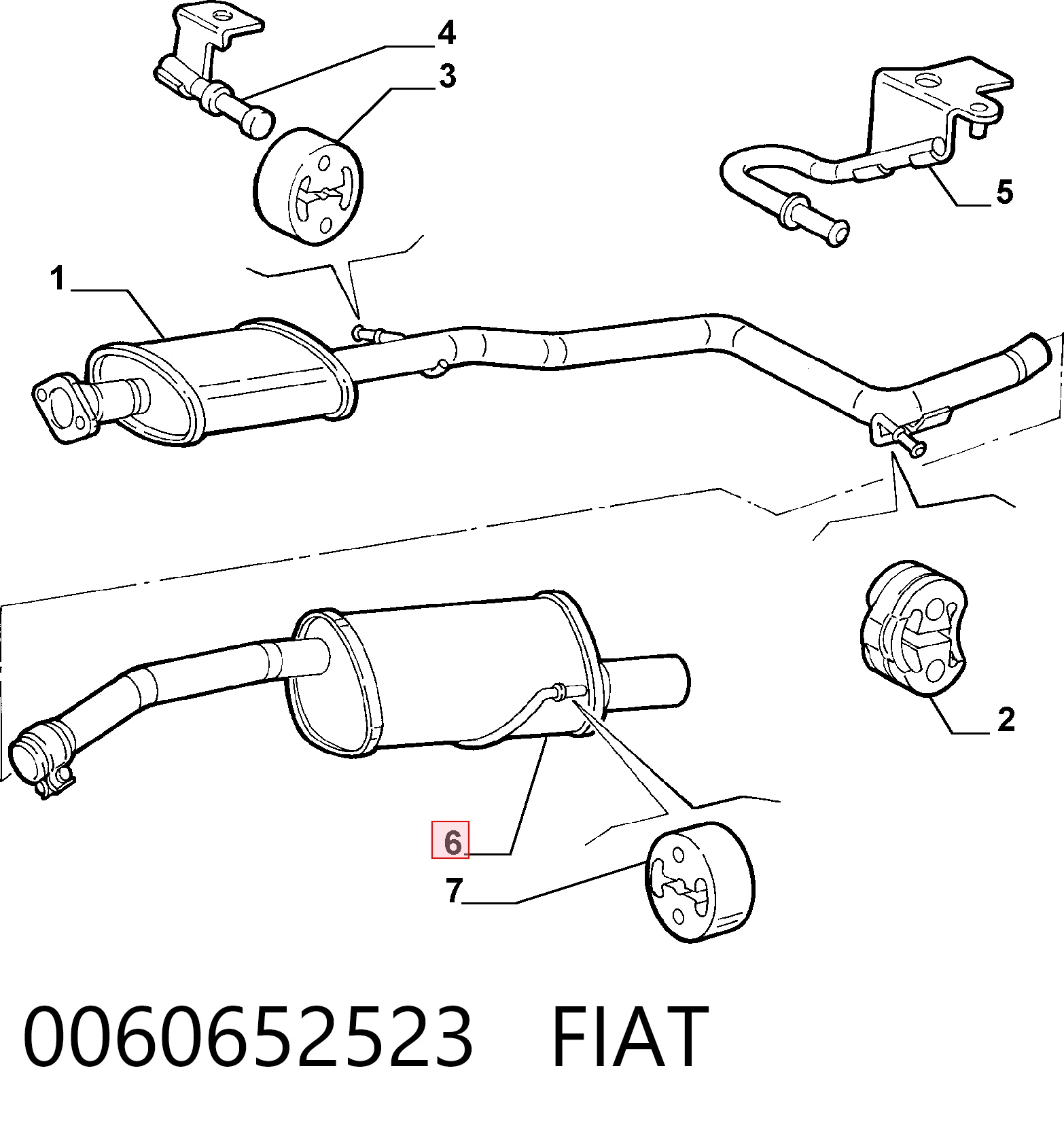 Silencioso trasero Alfa Romeo 156  (932)