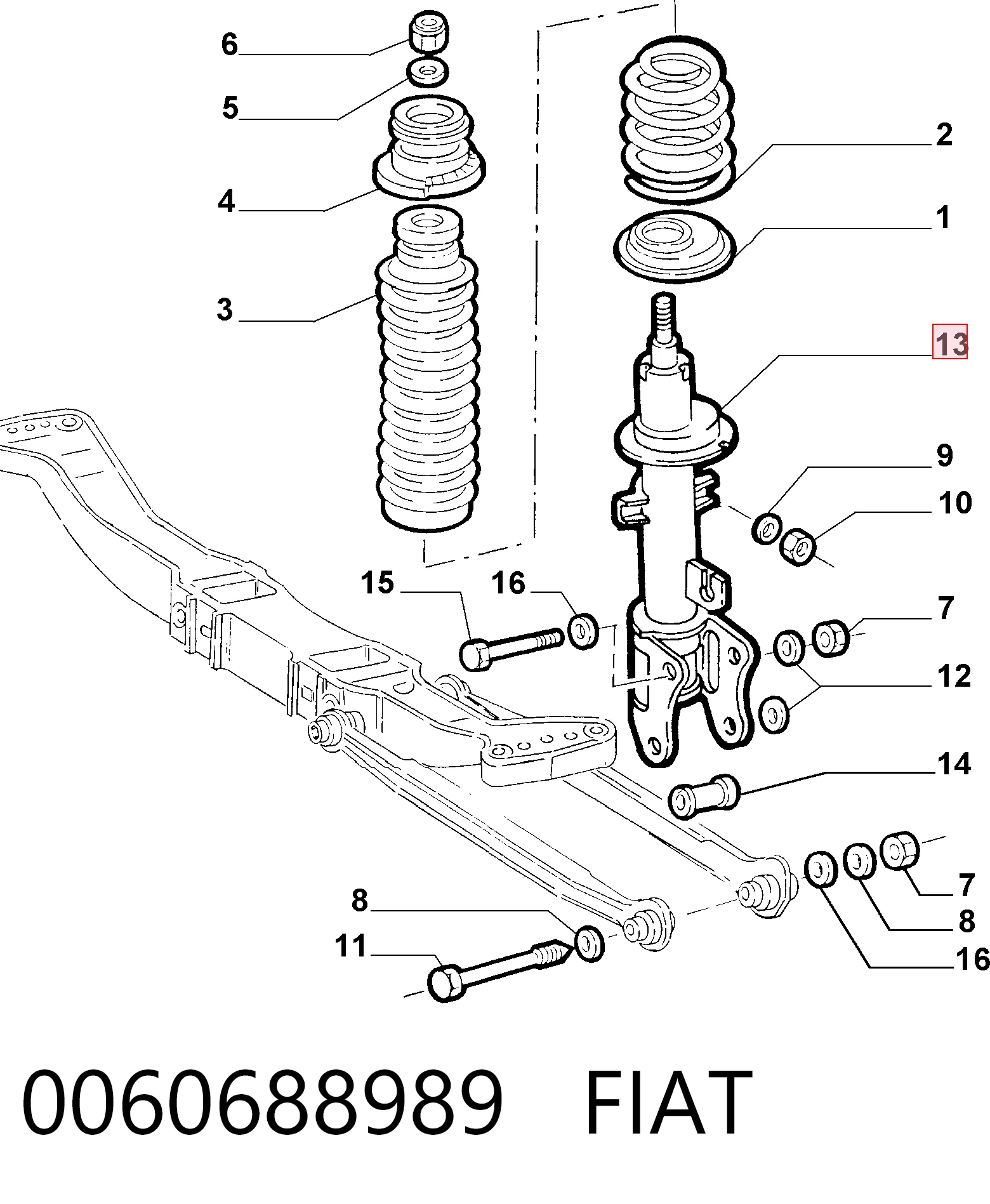 0060688989 Fiat/Alfa/Lancia