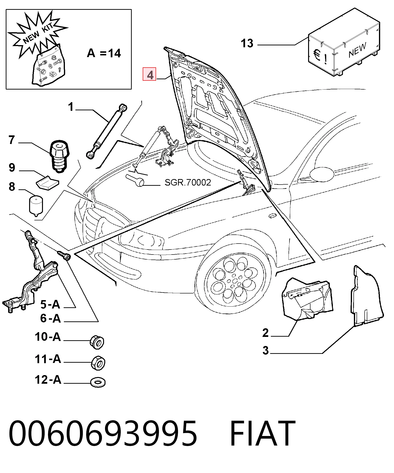 Capot Alfa Romeo 147 