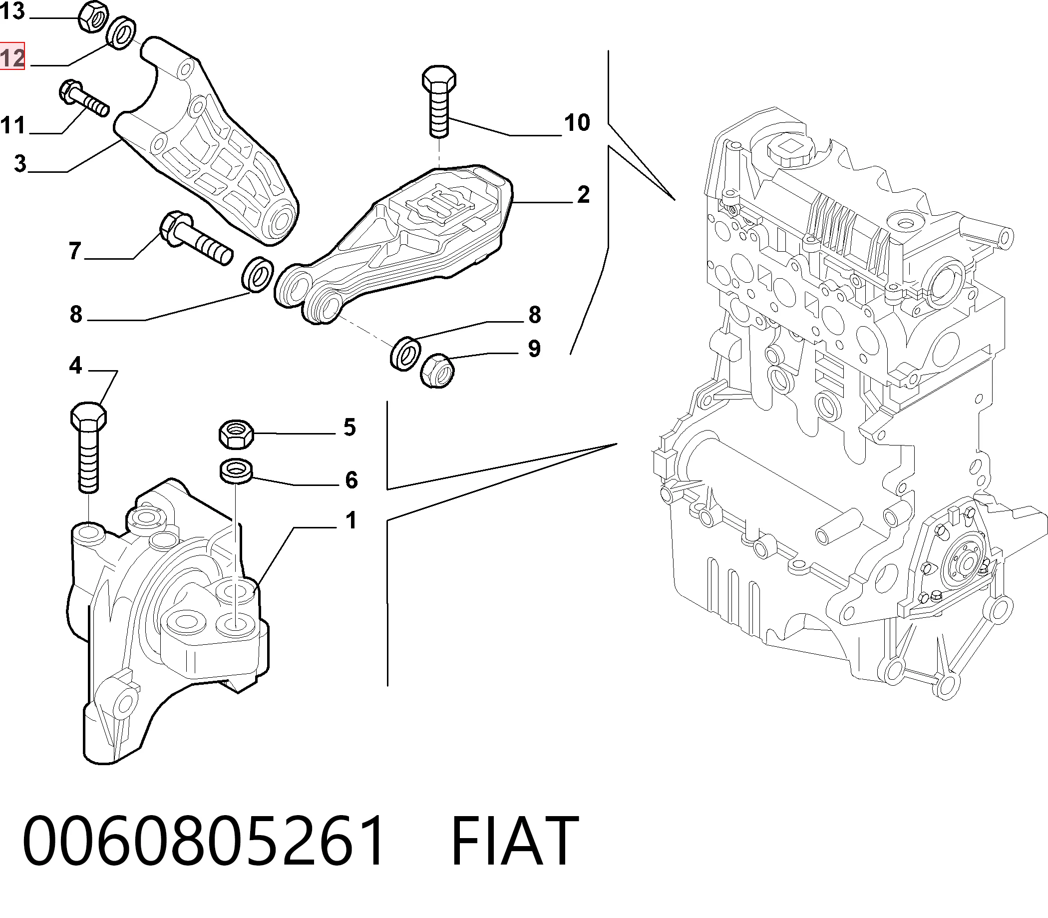 0060805261 Fiat/Alfa/Lancia