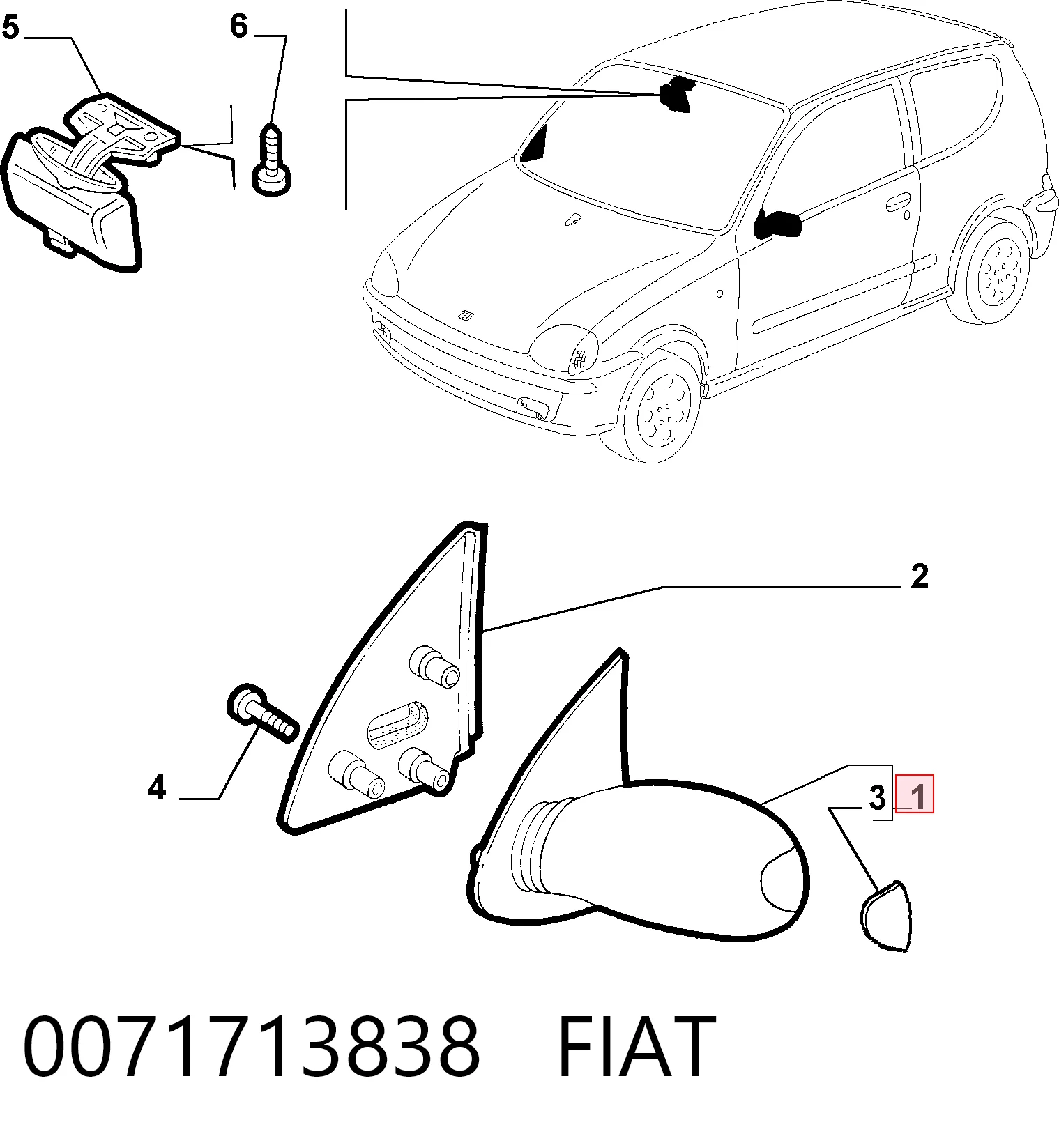 0071713838 Fiat/Alfa/Lancia