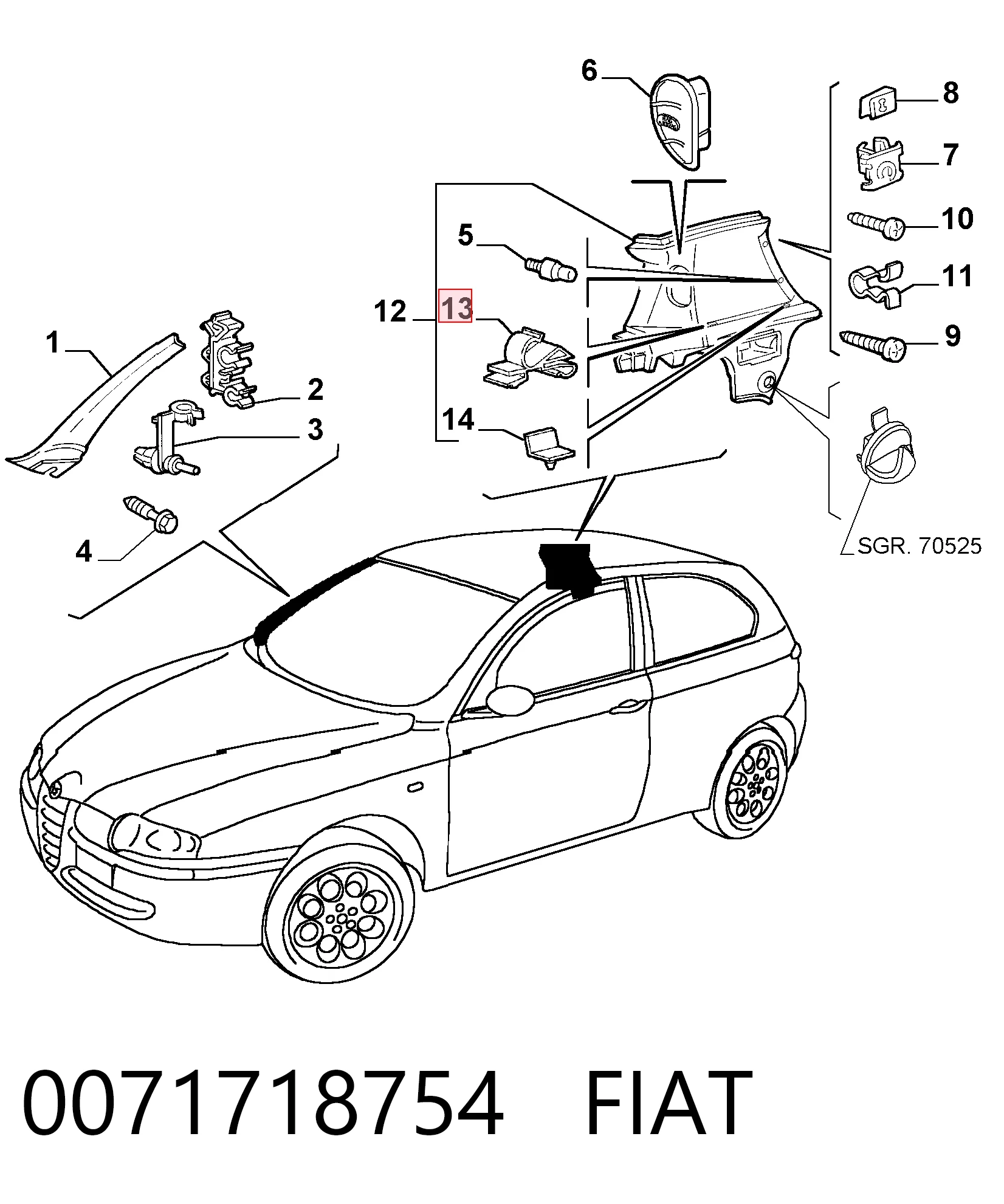 0071718754 Fiat/Alfa/Lancia