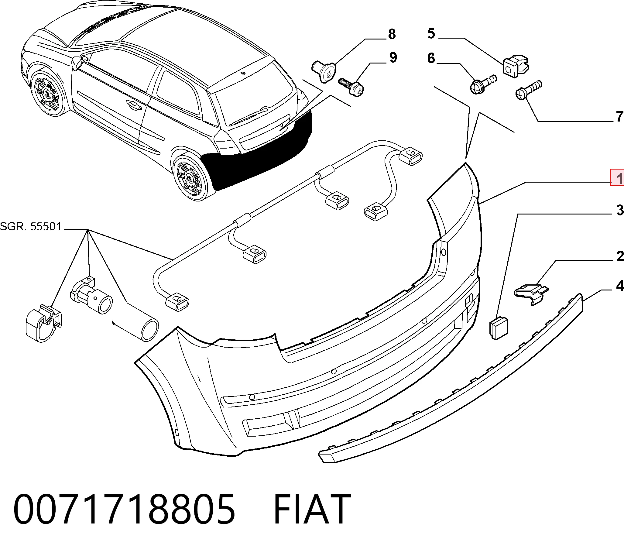 Paragolpes Fiat Stilo hatchback (192) (2001 - 2006) precio, desde 187,23 EUR