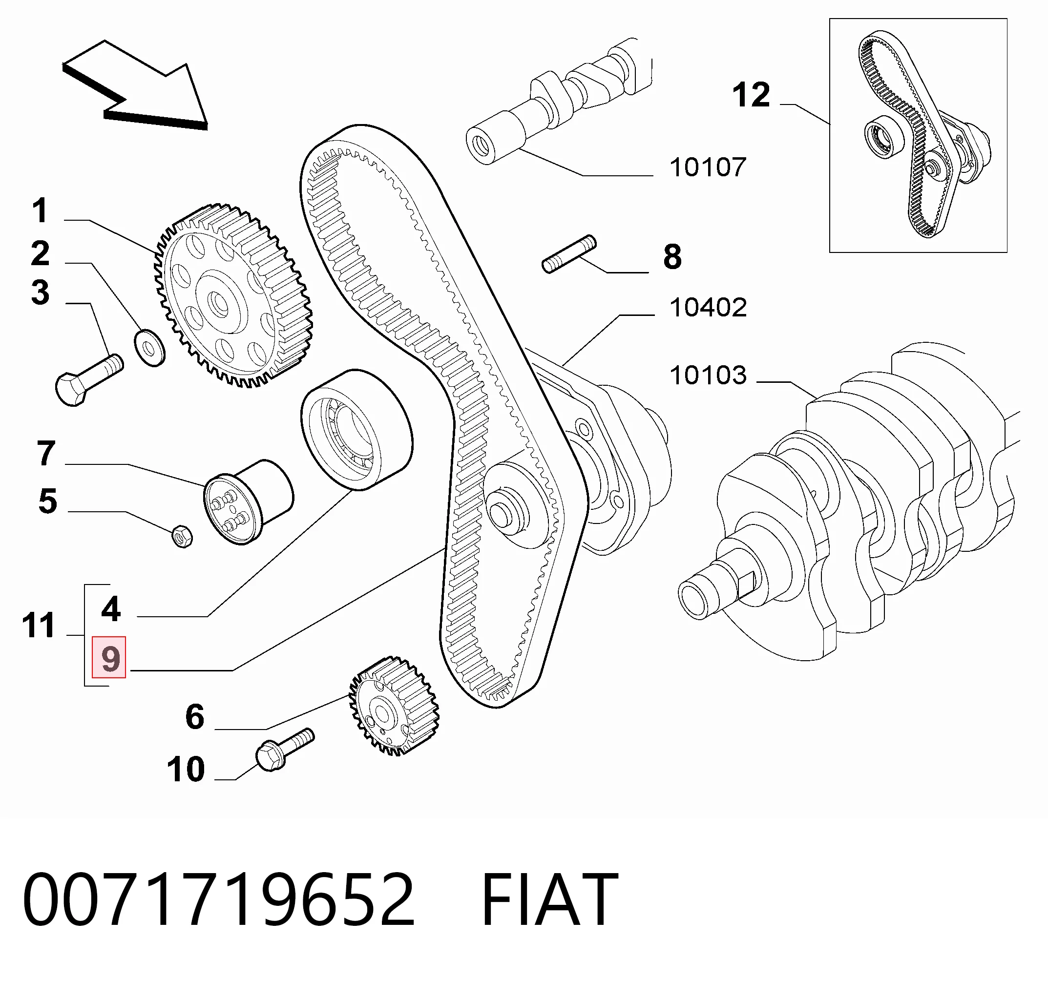 Comprar Correa distribución Fiat Stilo  192