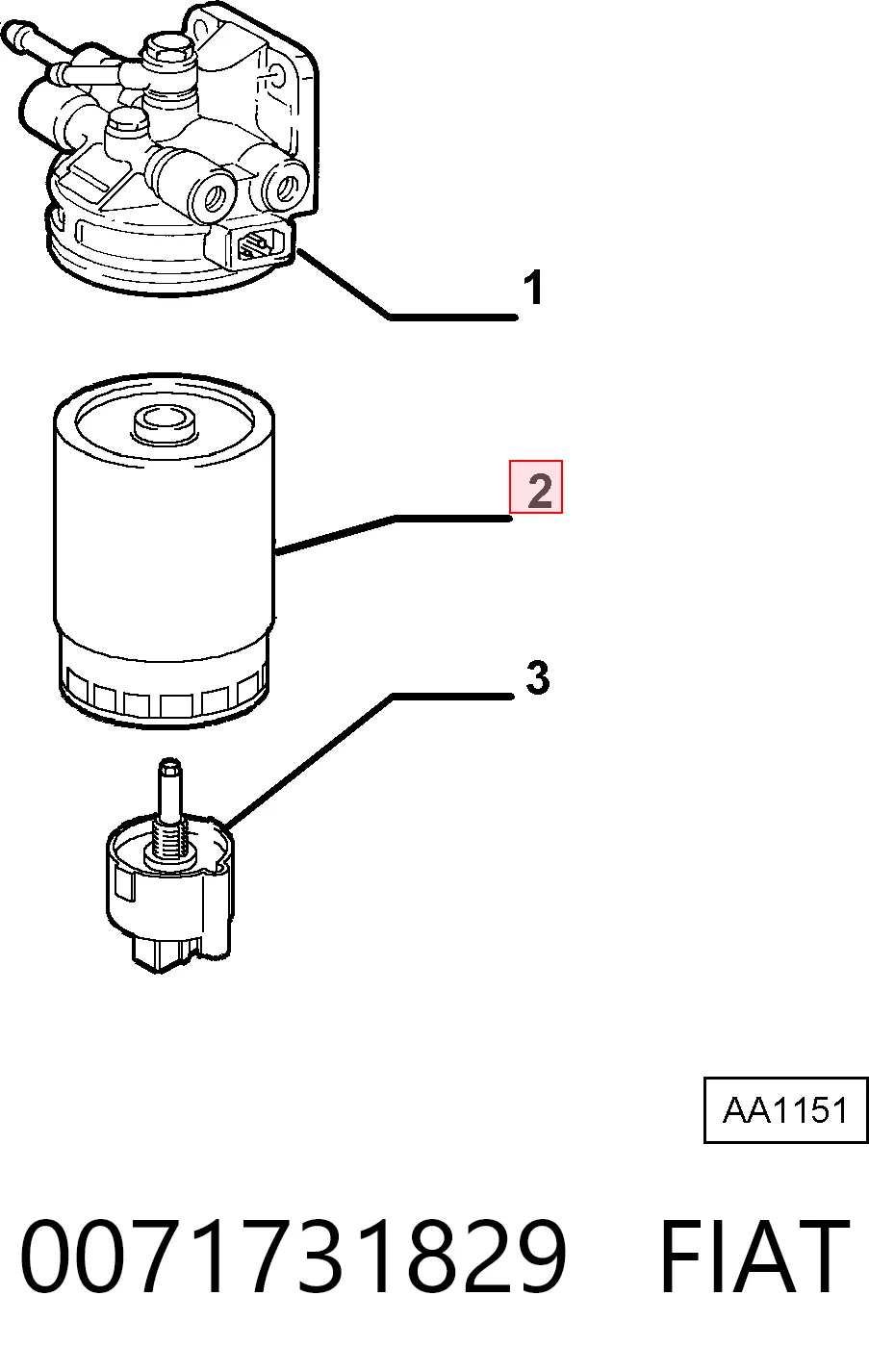 0071731829 Fiat/Alfa/Lancia