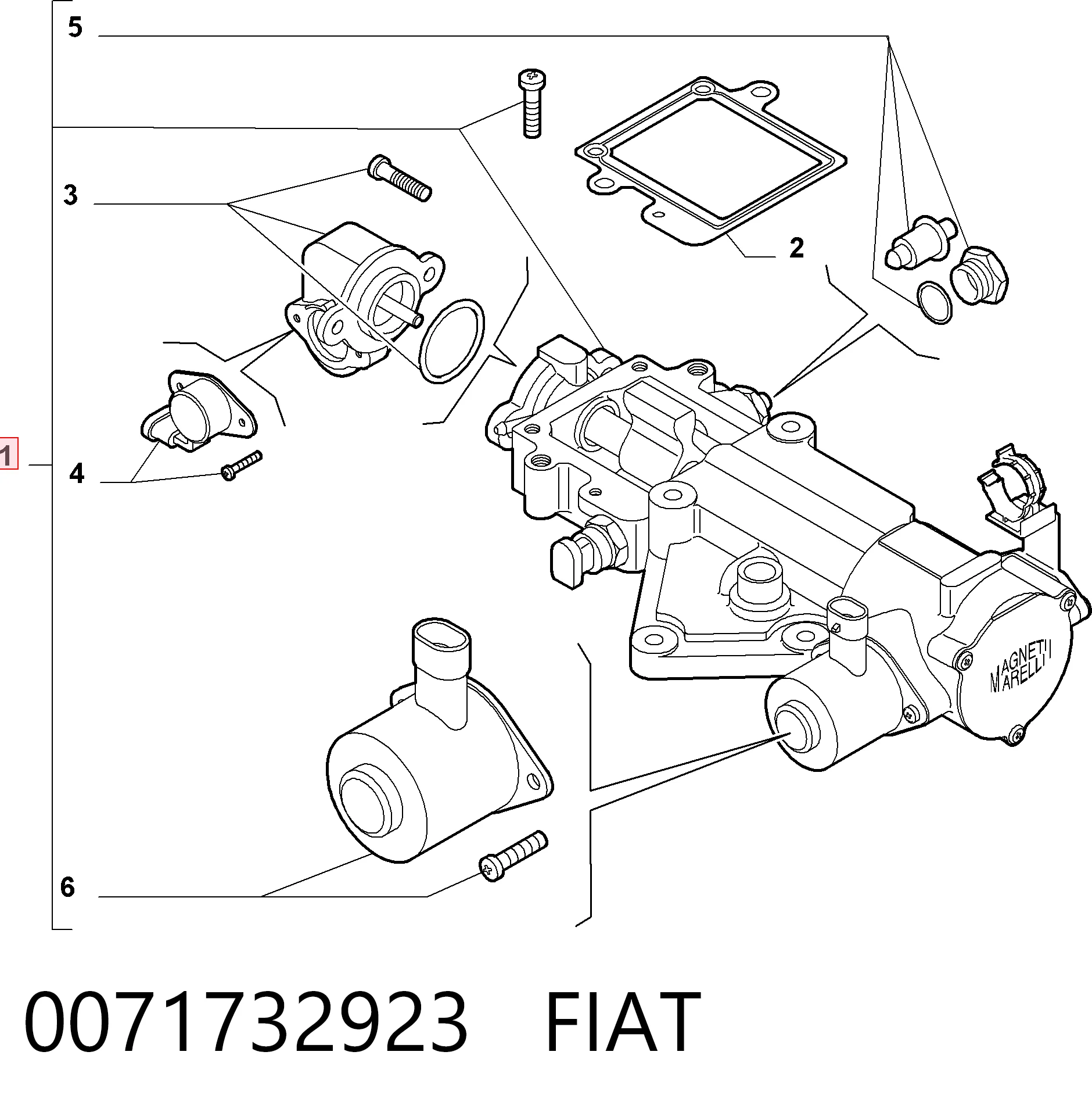 23000007010 Magneti Marelli Actuador de embrague